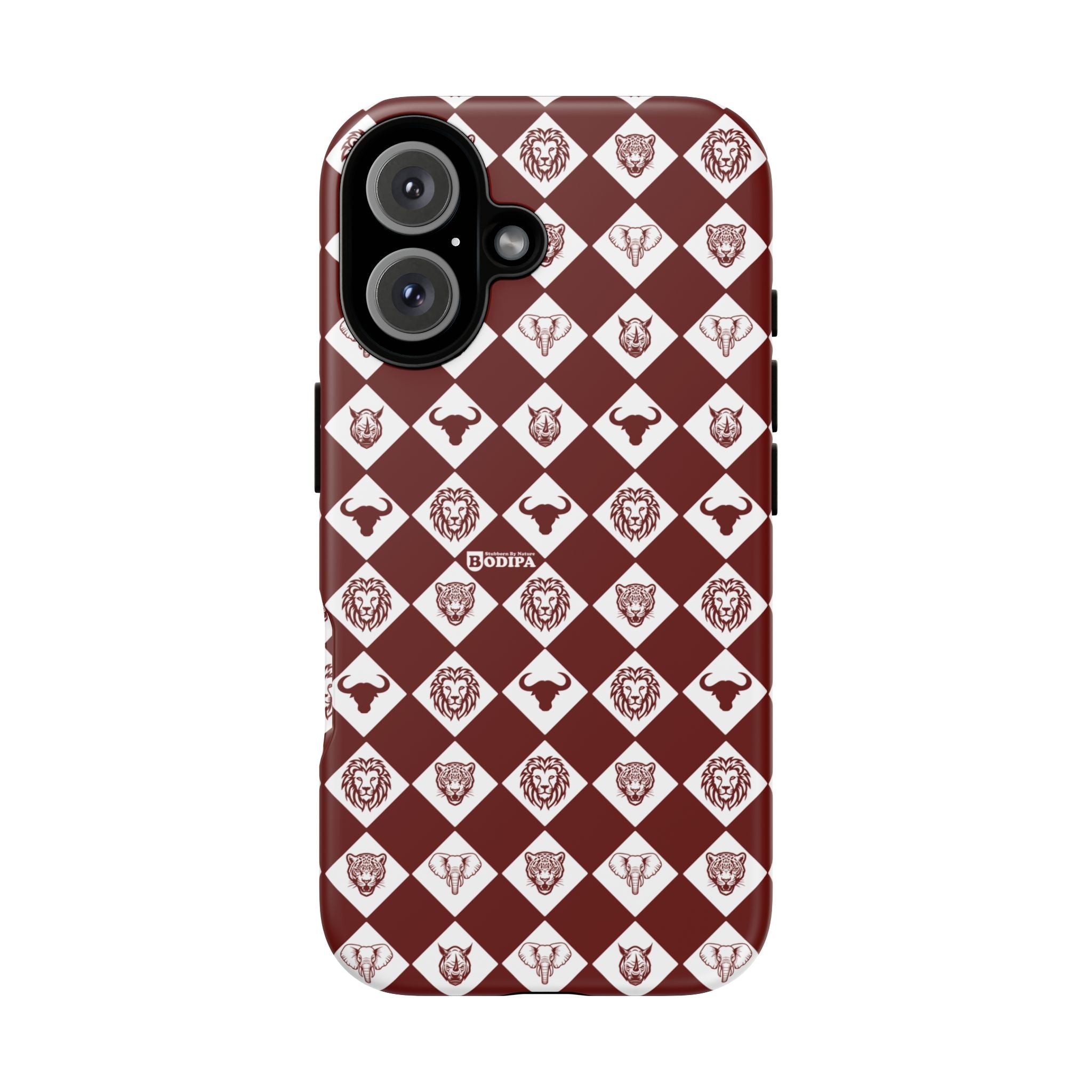 Maroon Pattern Phone Case