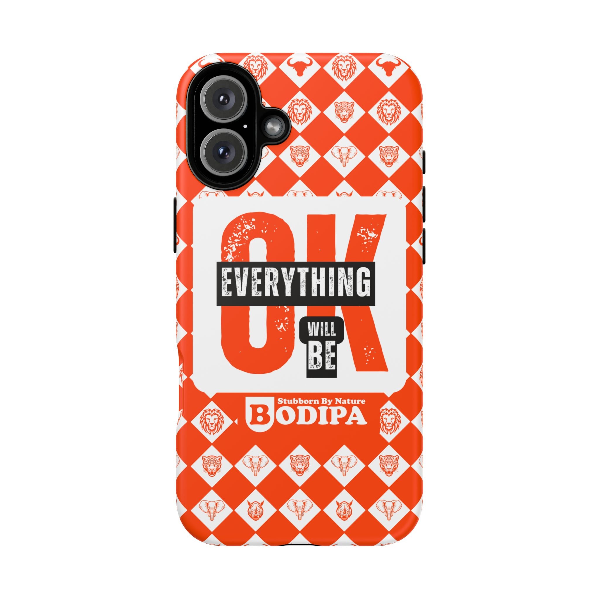 Orange Everything Will Be OK Phone Case