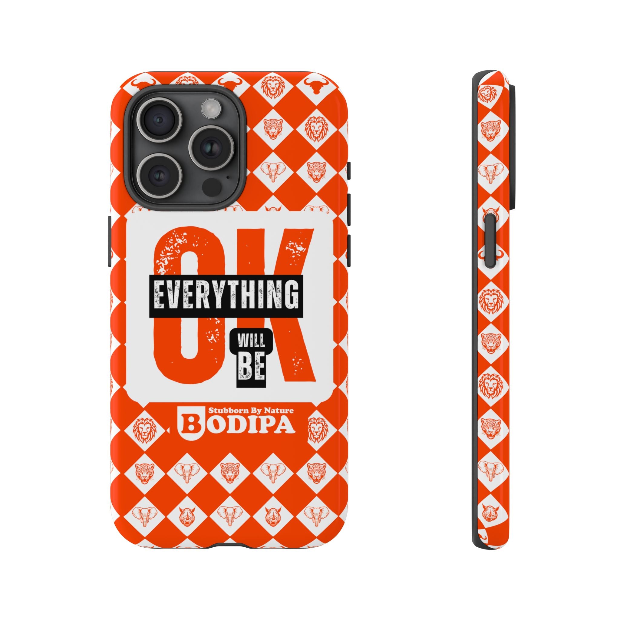 Orange Everything Will Be OK Phone Case