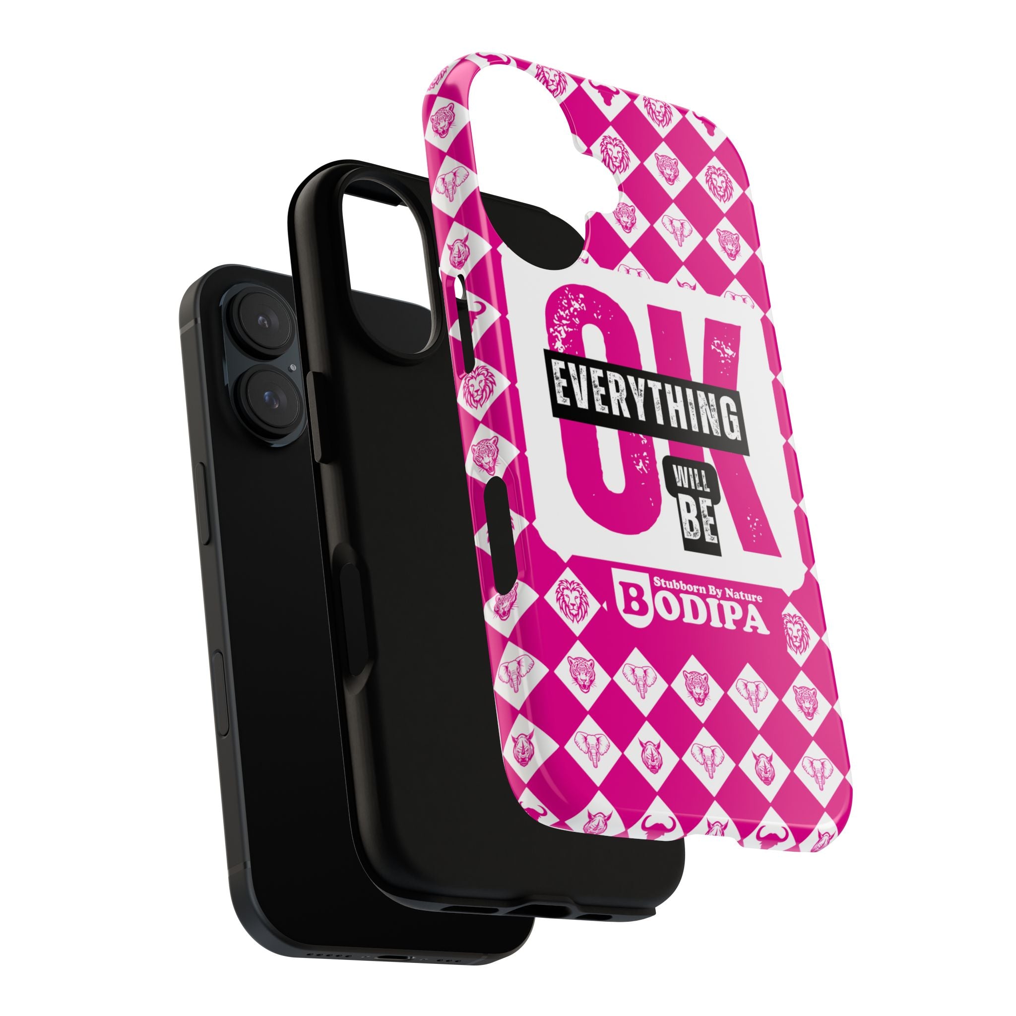 Pink Everything Will Be OK Phone Case