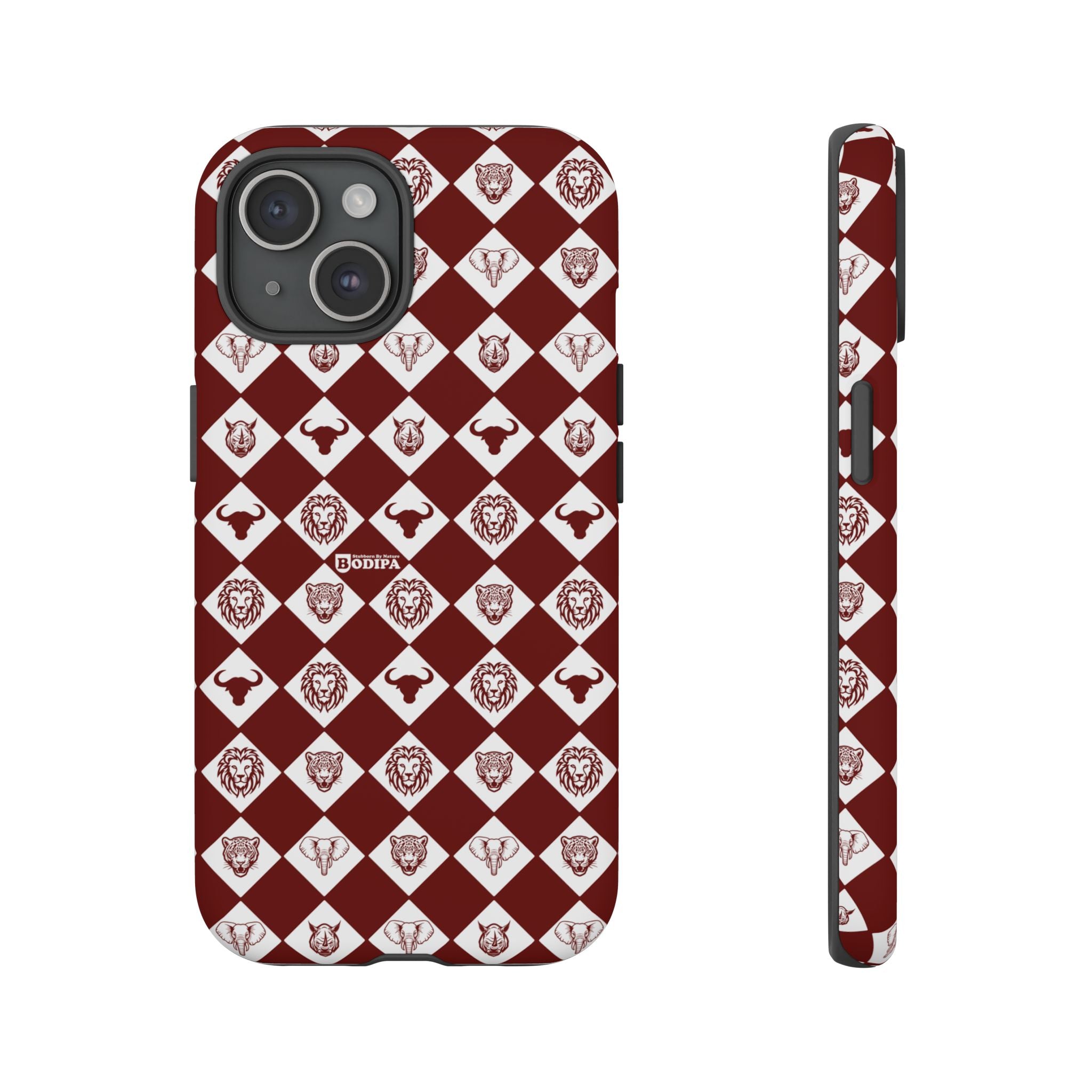 Maroon Pattern Phone Case