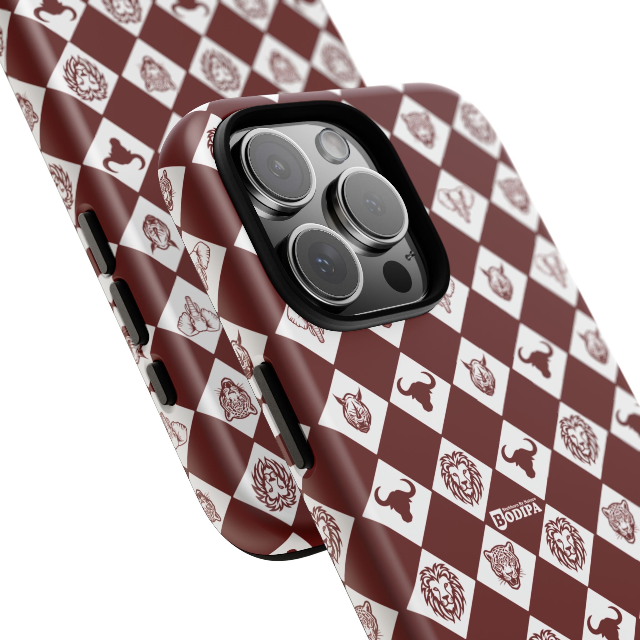 Maroon Pattern Phone Case