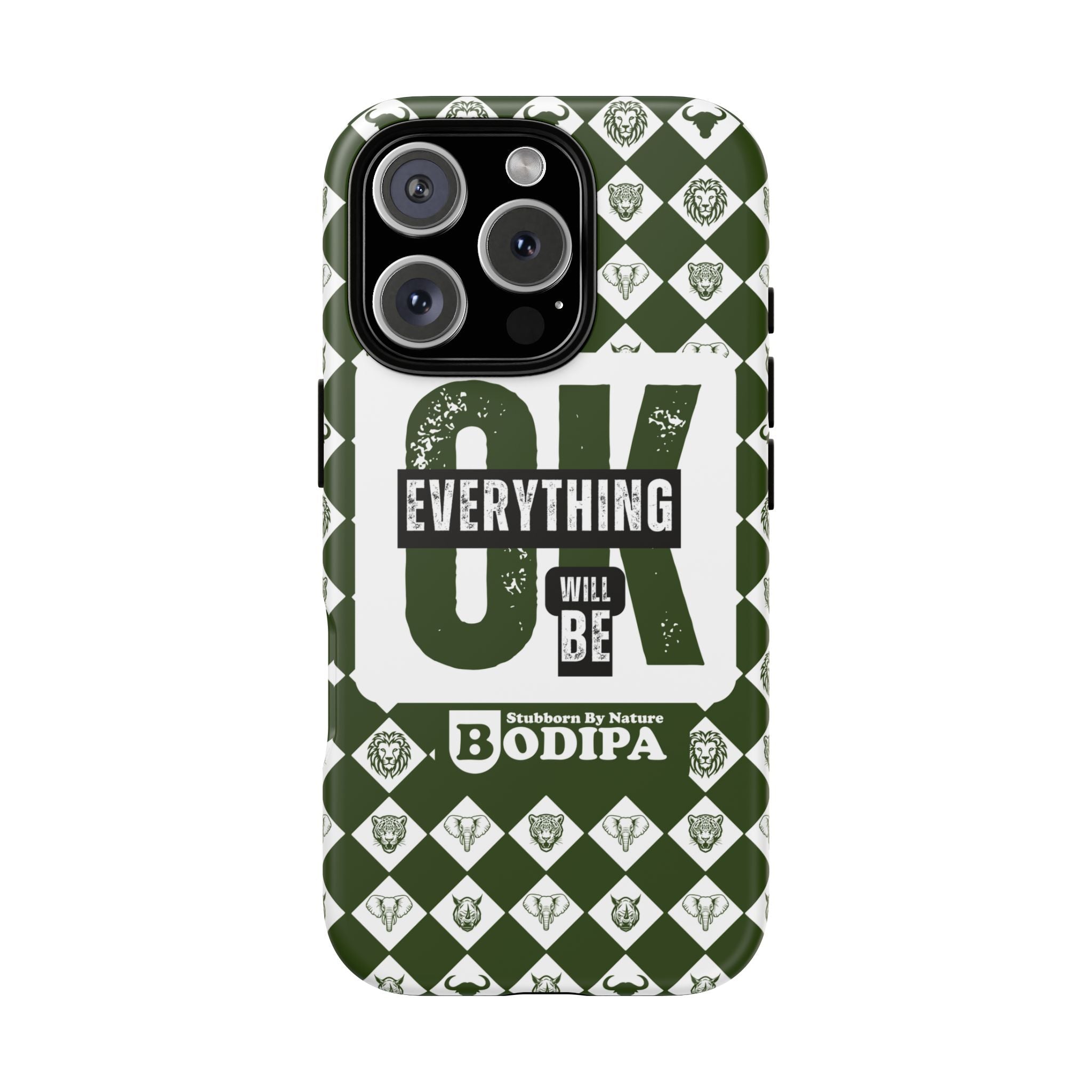 Green Everything Will Be OK Phone Case