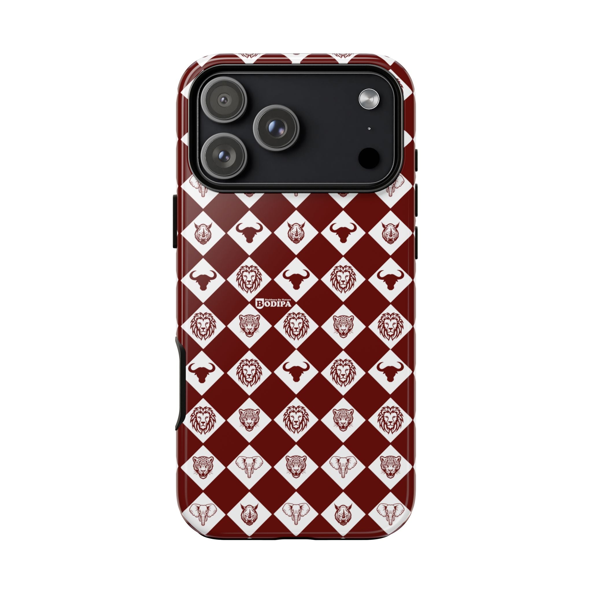 Maroon Pattern Phone Case