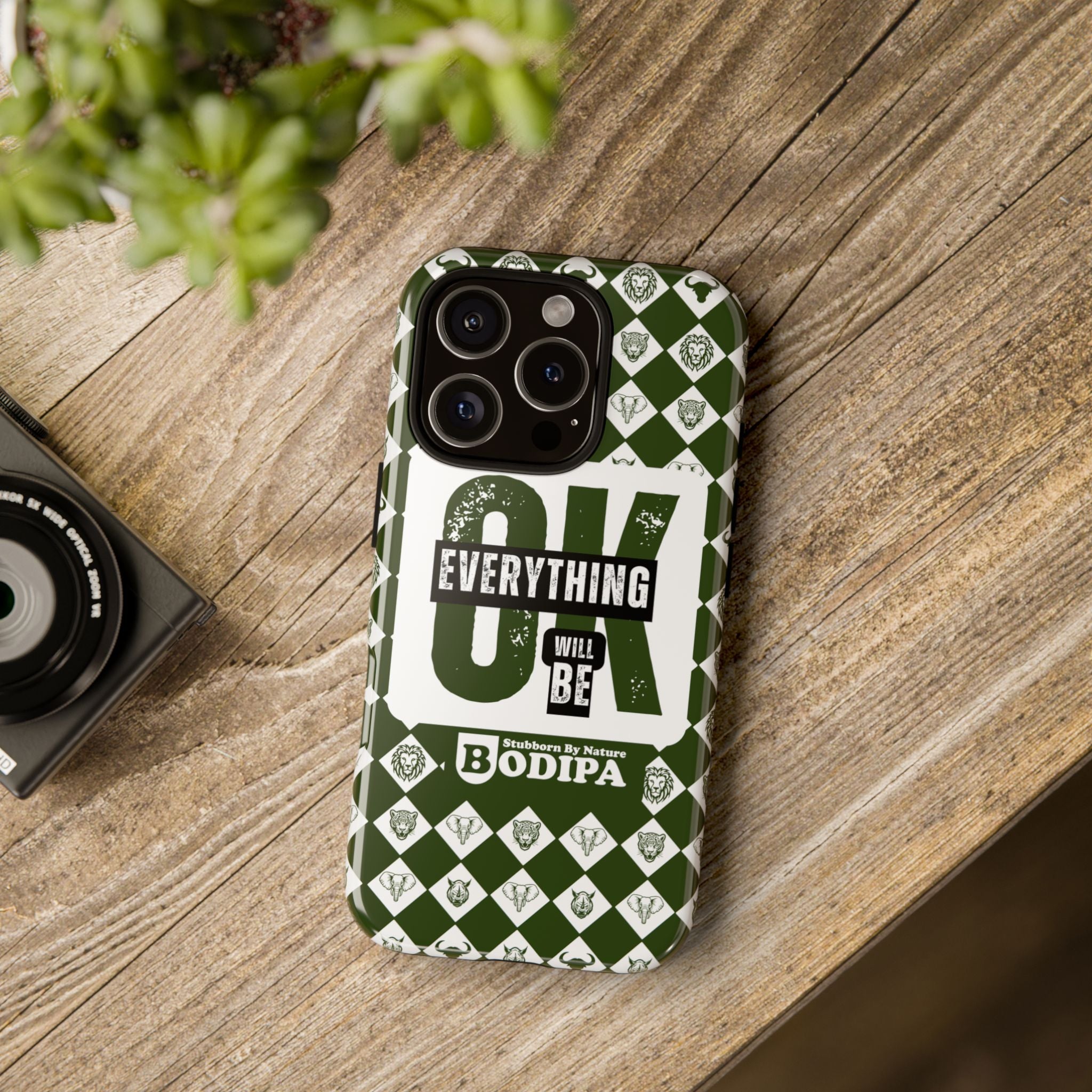 Green Everything Will Be OK Phone Case