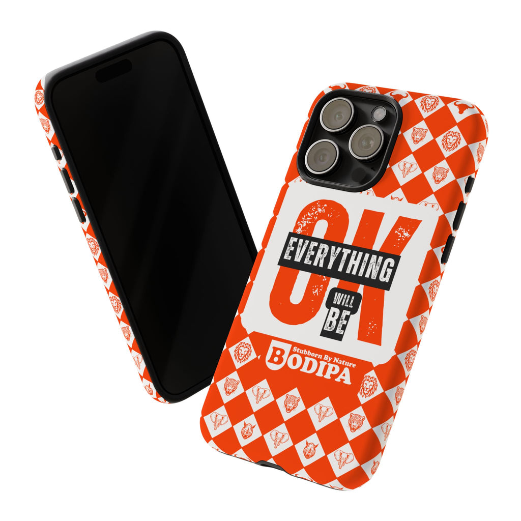 Orange Everything Will Be OK Phone Case