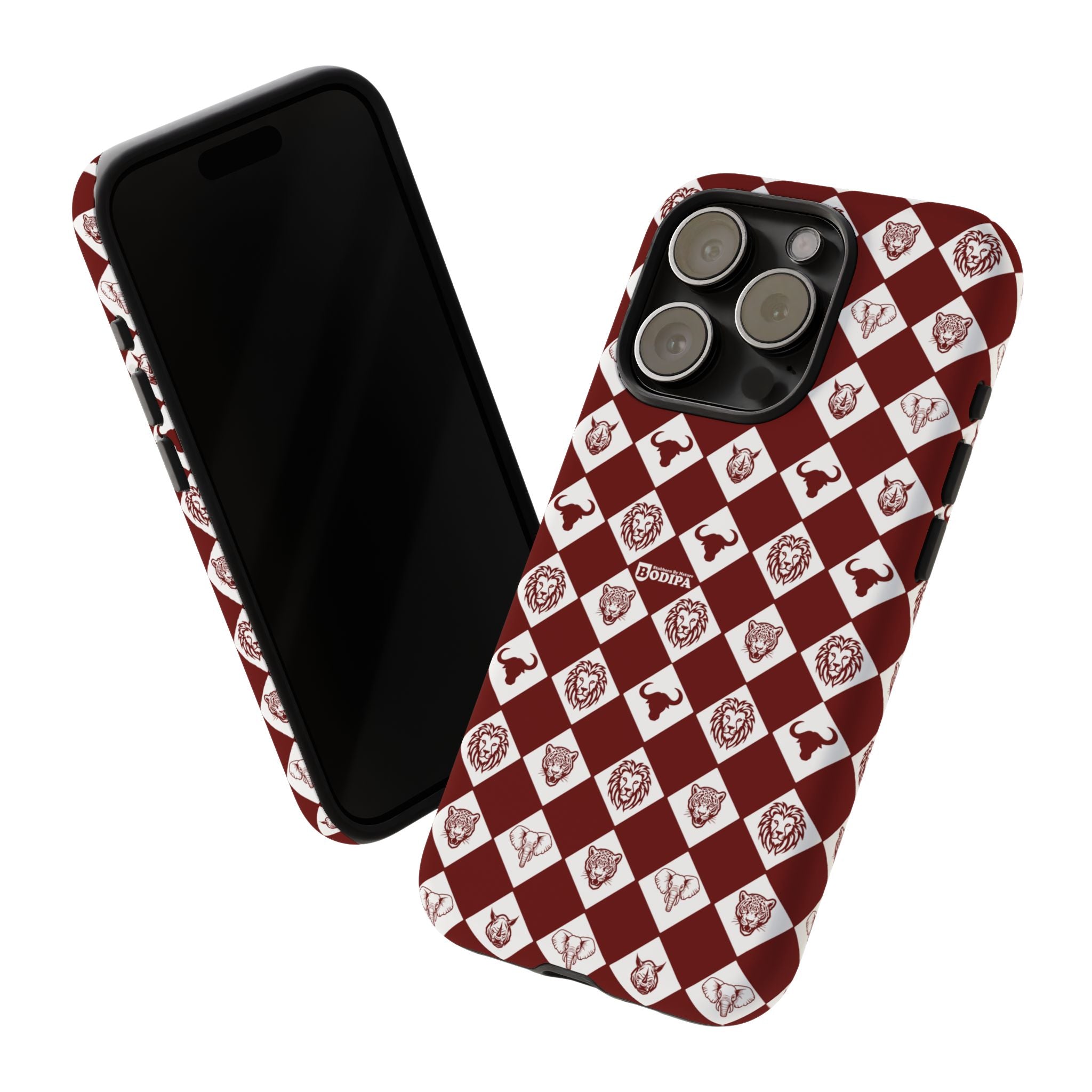 Maroon Pattern Phone Case