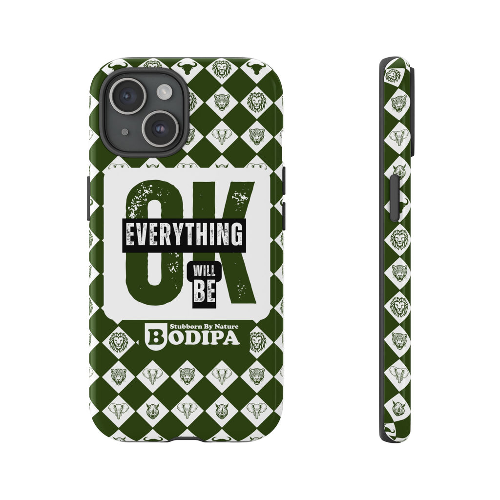 Green Everything Will Be OK Phone Case
