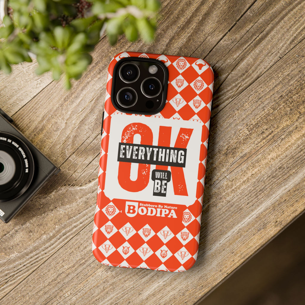 Orange Everything Will Be OK Phone Case