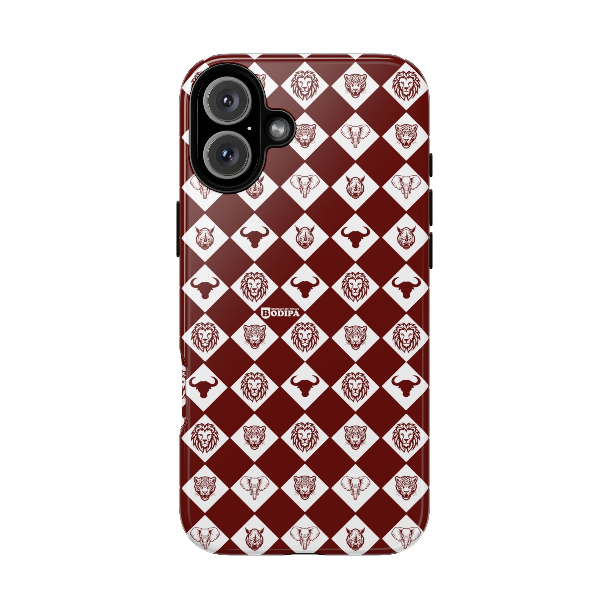 Maroon Pattern Phone Case
