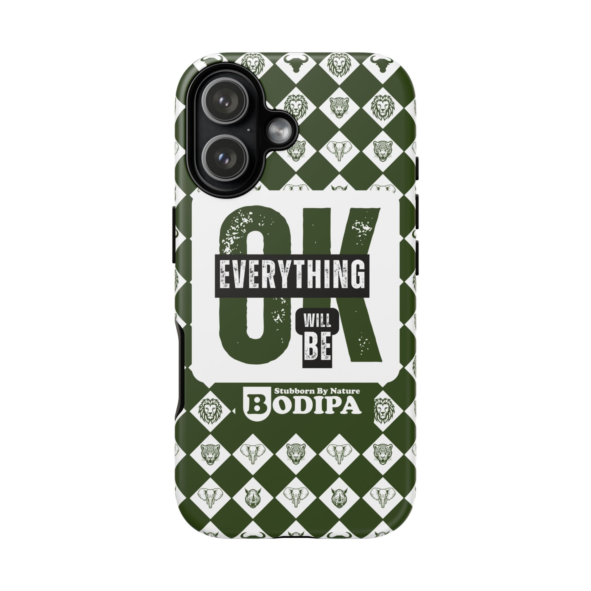 Green Everything Will Be OK Phone Case