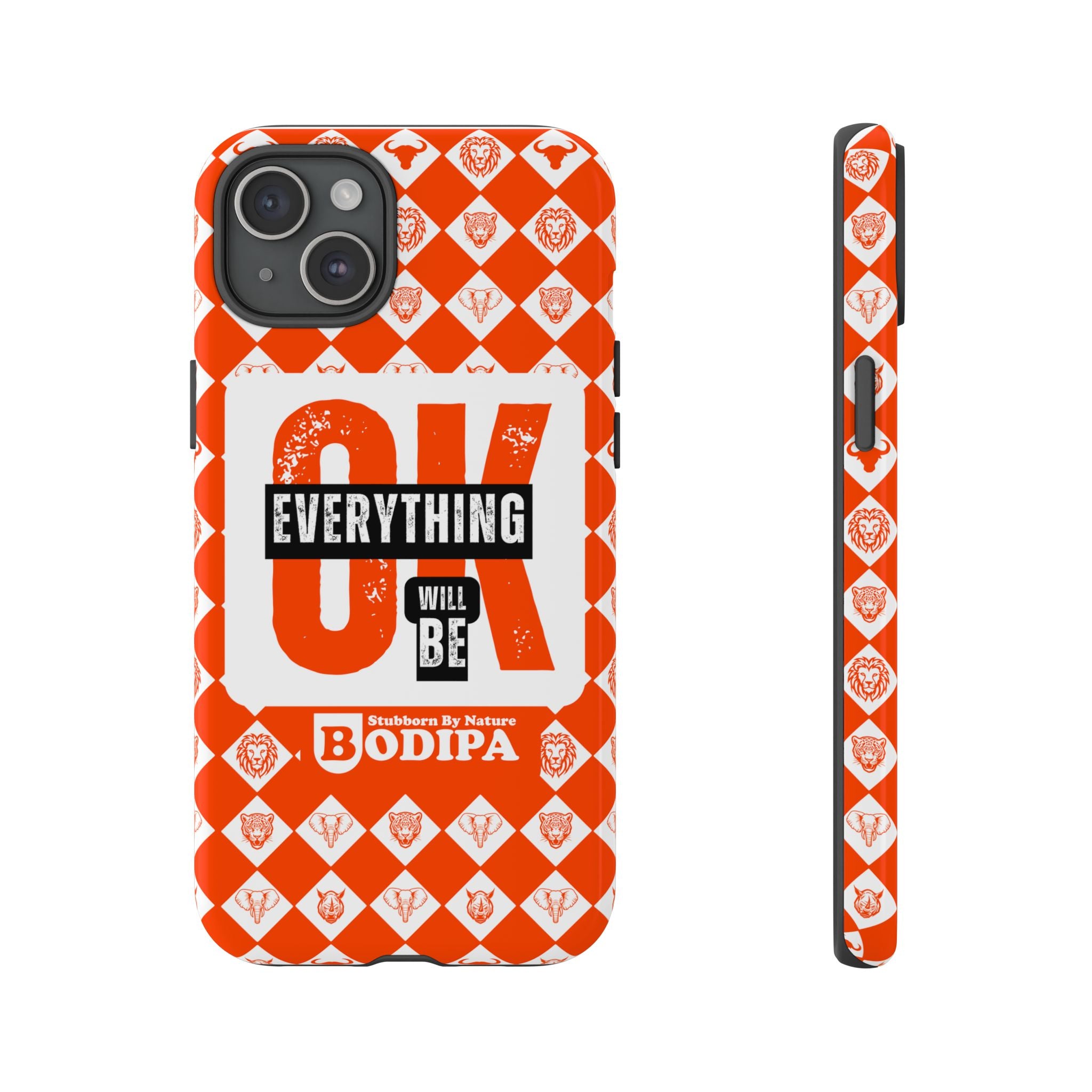 Orange Everything Will Be OK Phone Case
