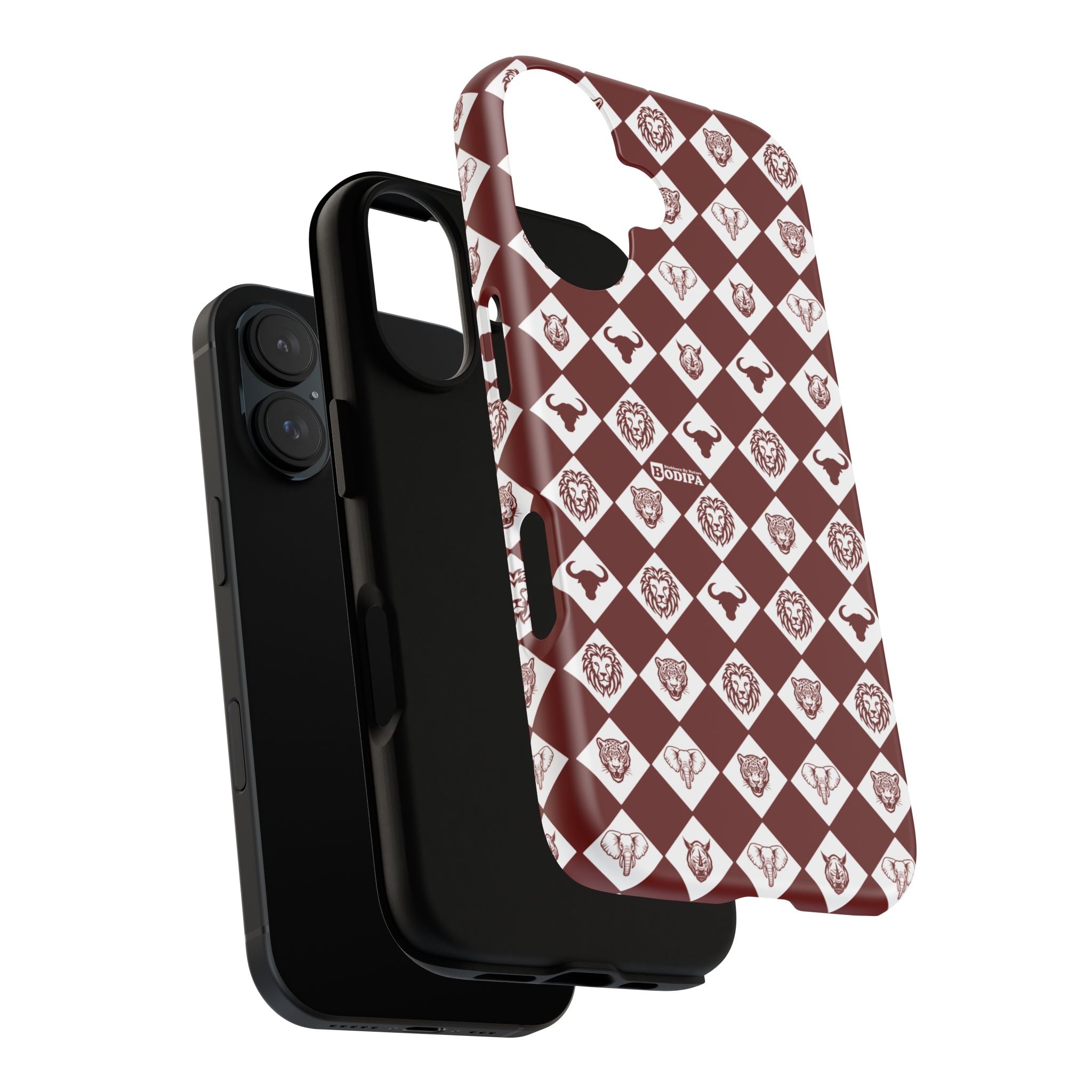 Maroon Pattern Phone Case