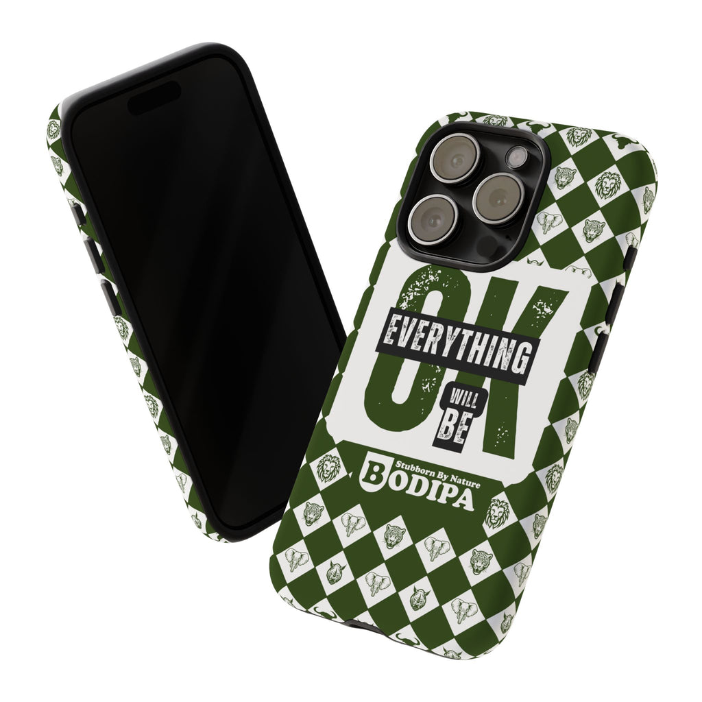 Green Everything Will Be OK Phone Case
