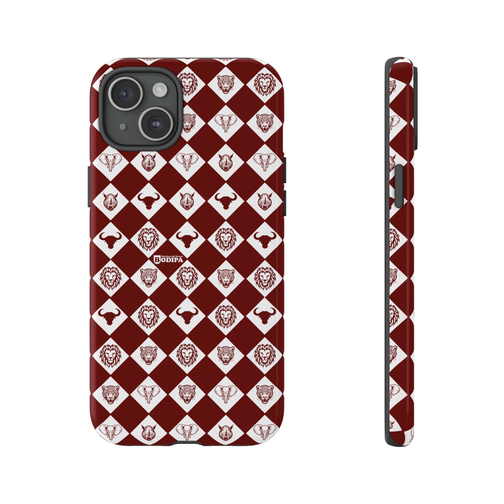 Maroon Pattern Phone Case