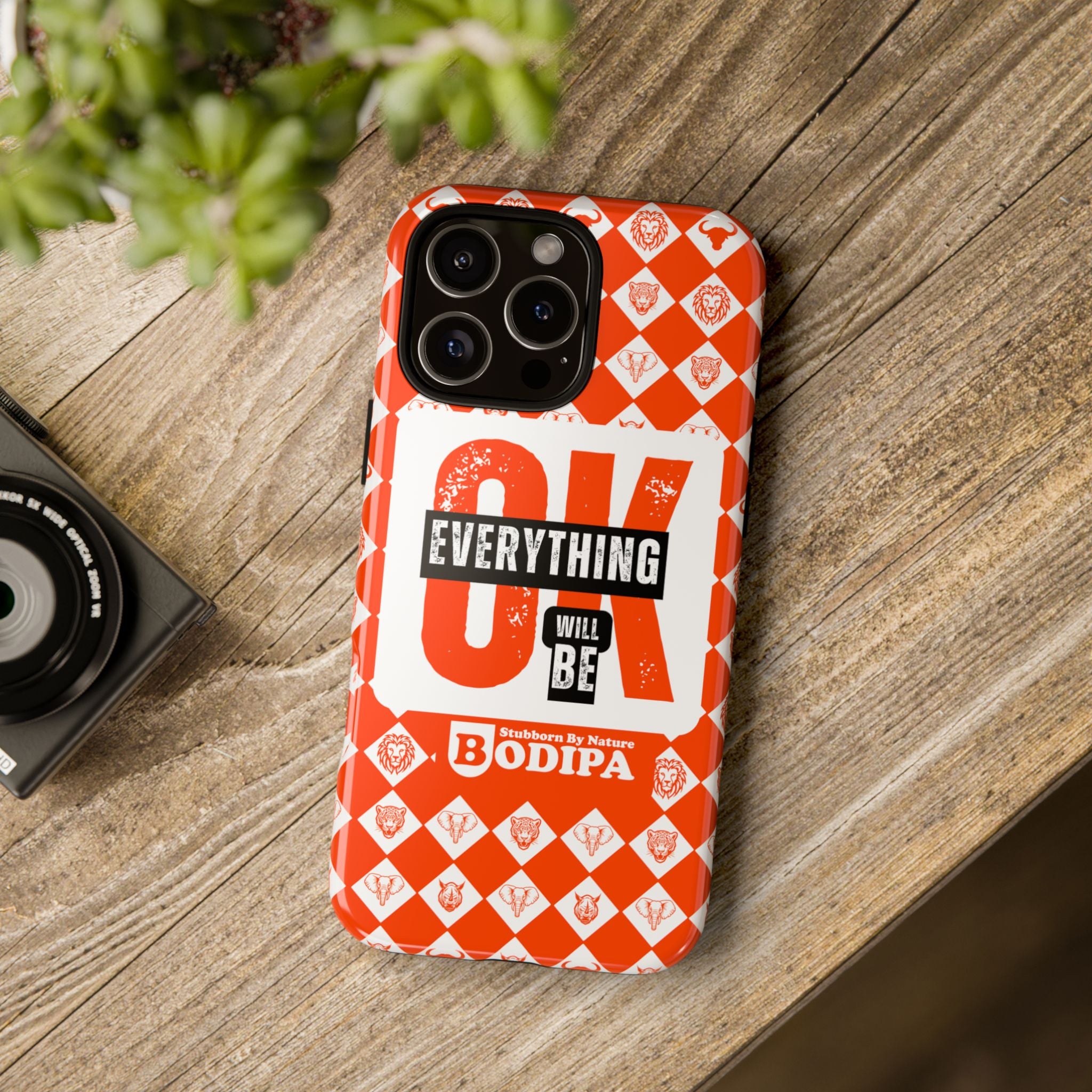 Orange Everything Will Be OK Phone Case
