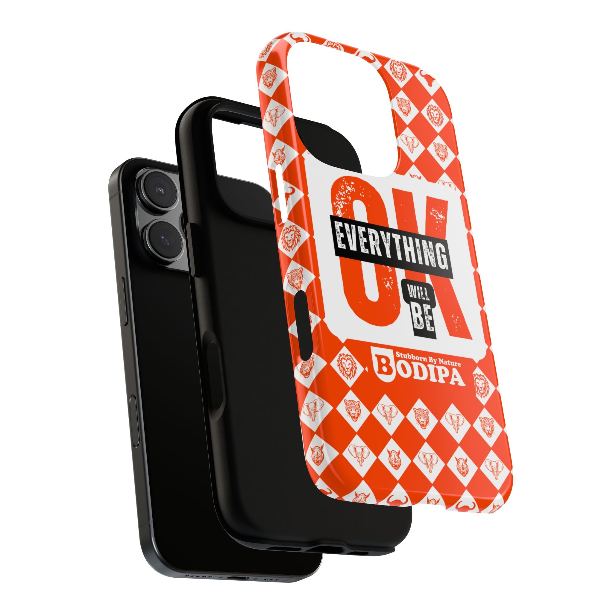 Orange Everything Will Be OK Phone Case