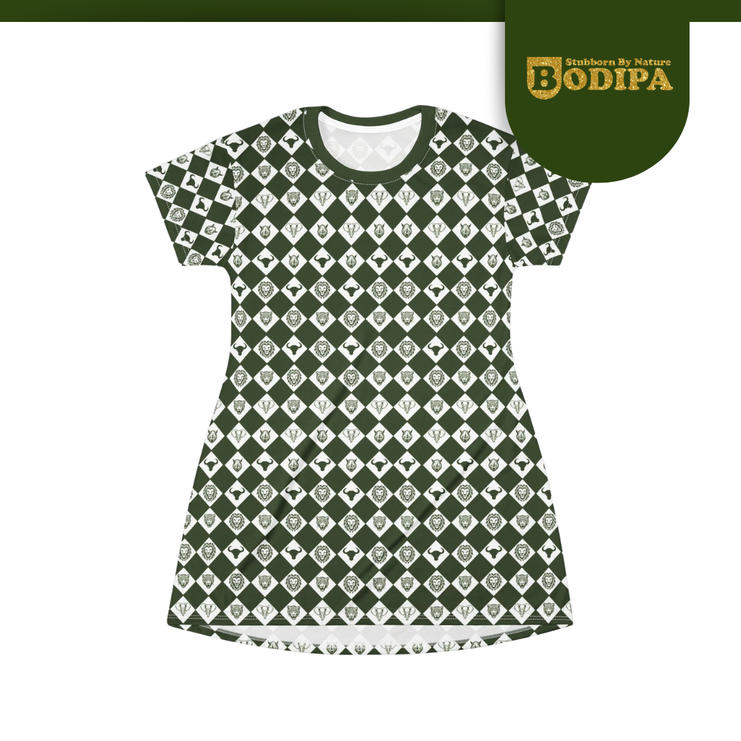 Green Big Five T-Shirt Dress