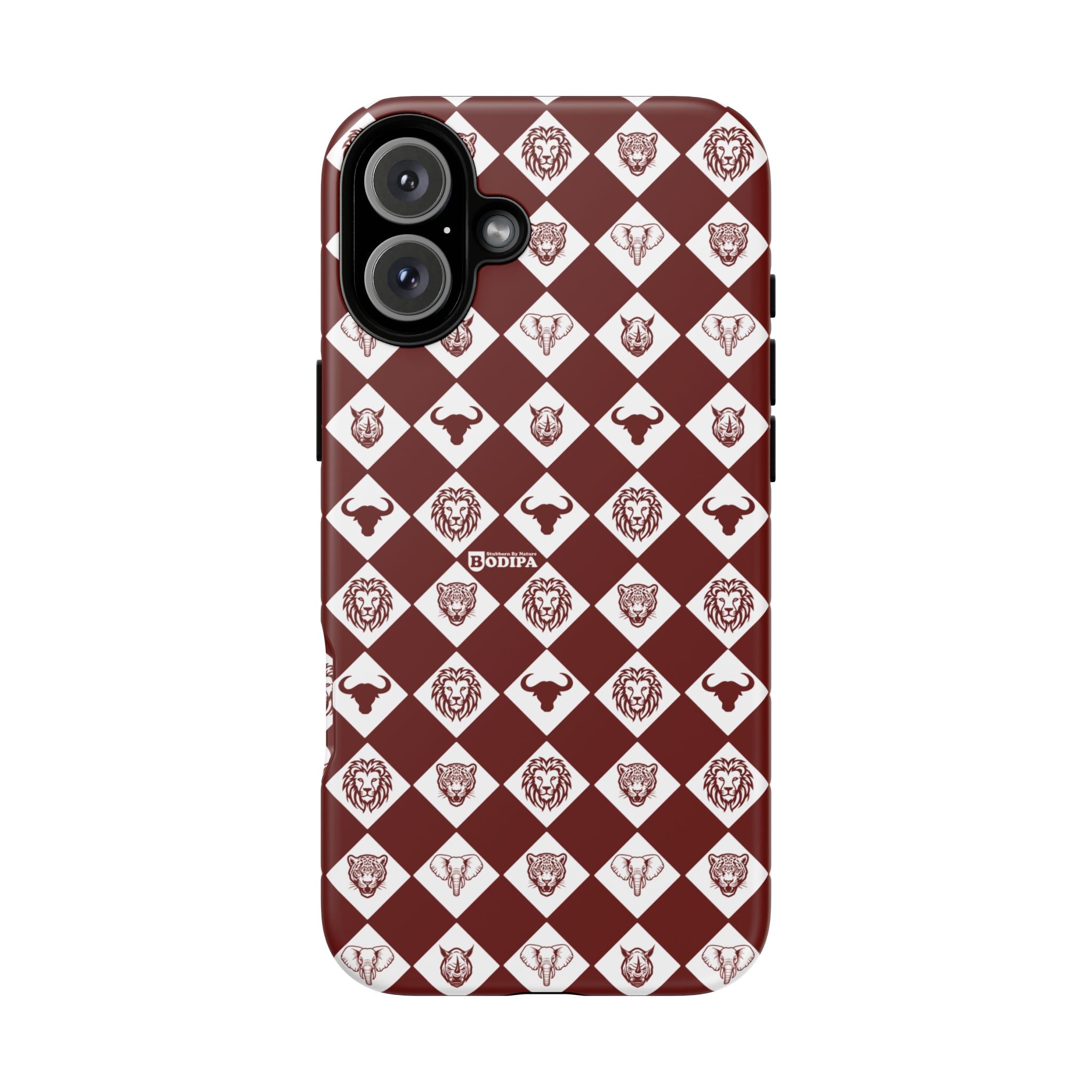 Maroon Pattern Phone Case