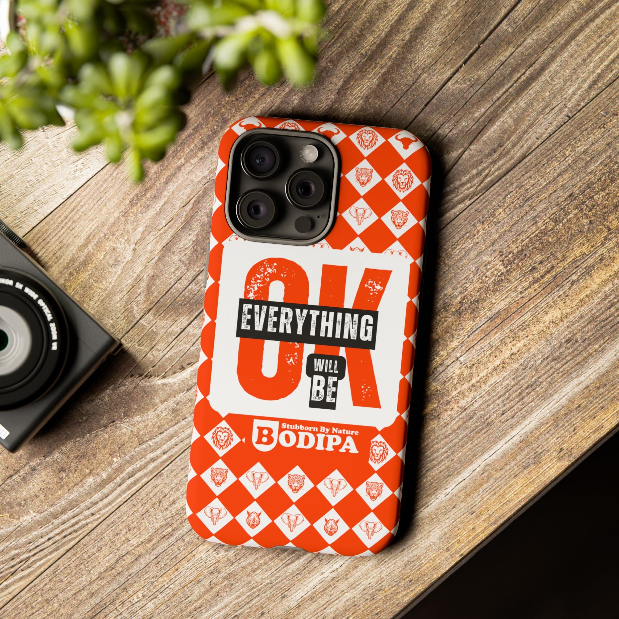 Orange Everything Will Be OK Phone Case