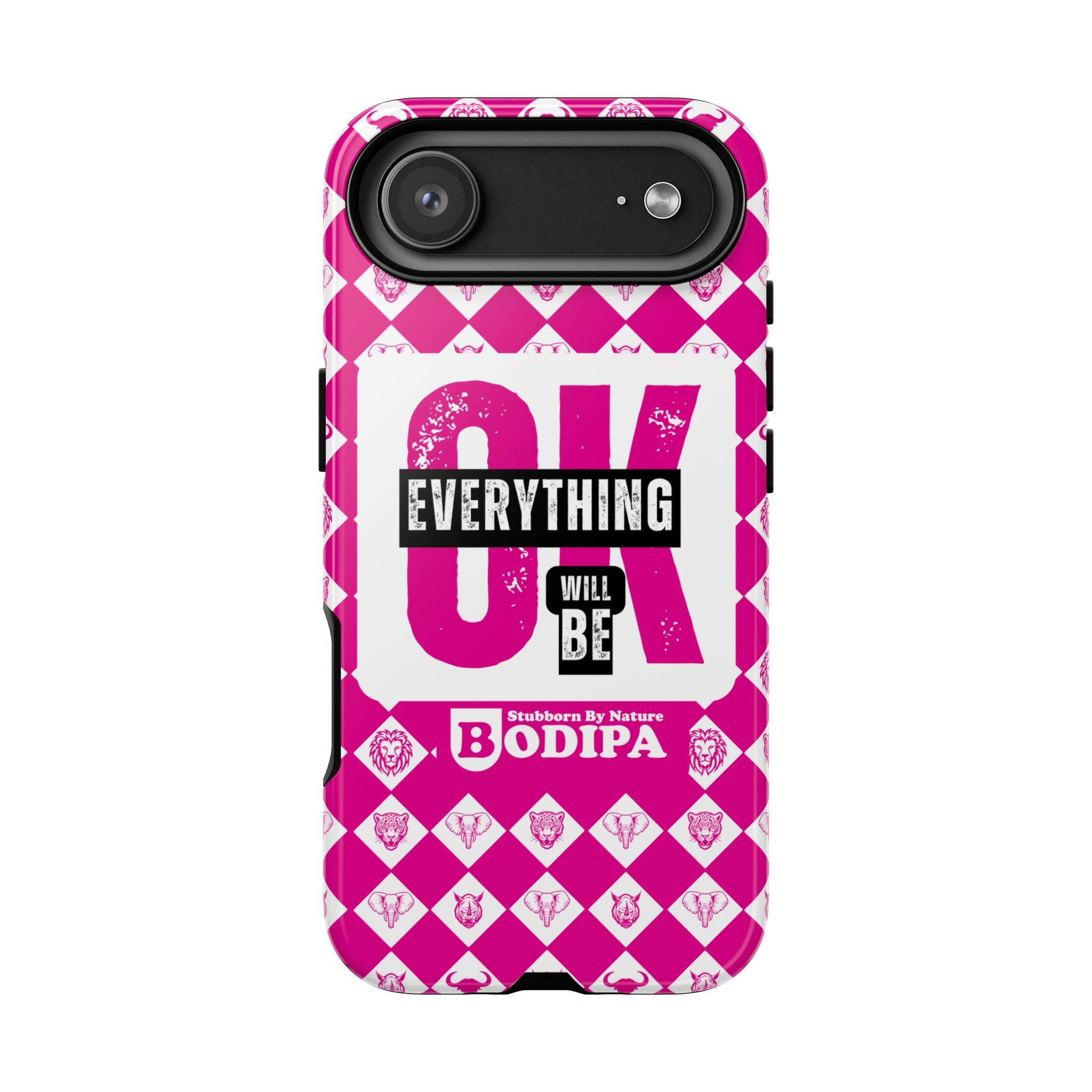 Pink Everything Will Be OK Phone Case