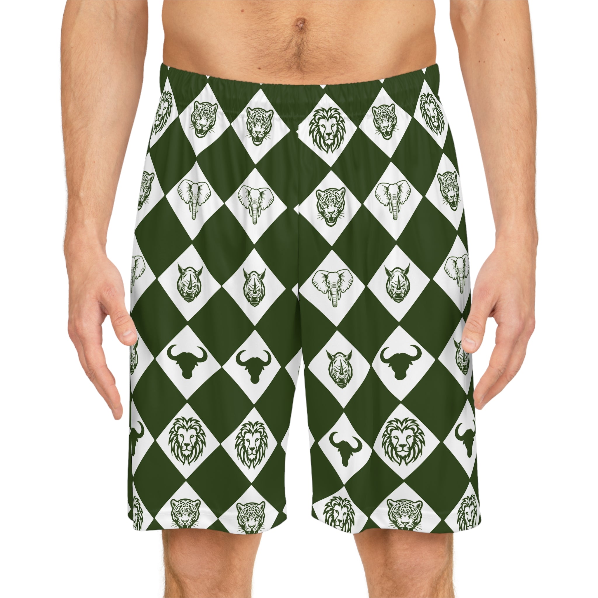 Green Big Five Shorts