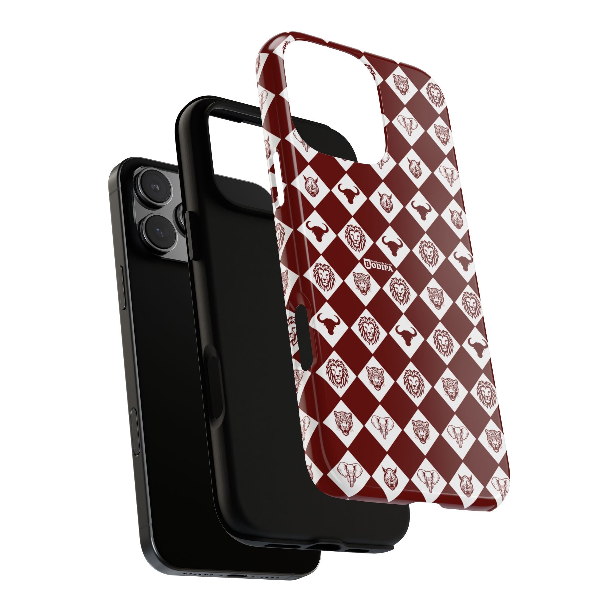 Maroon Pattern Phone Case