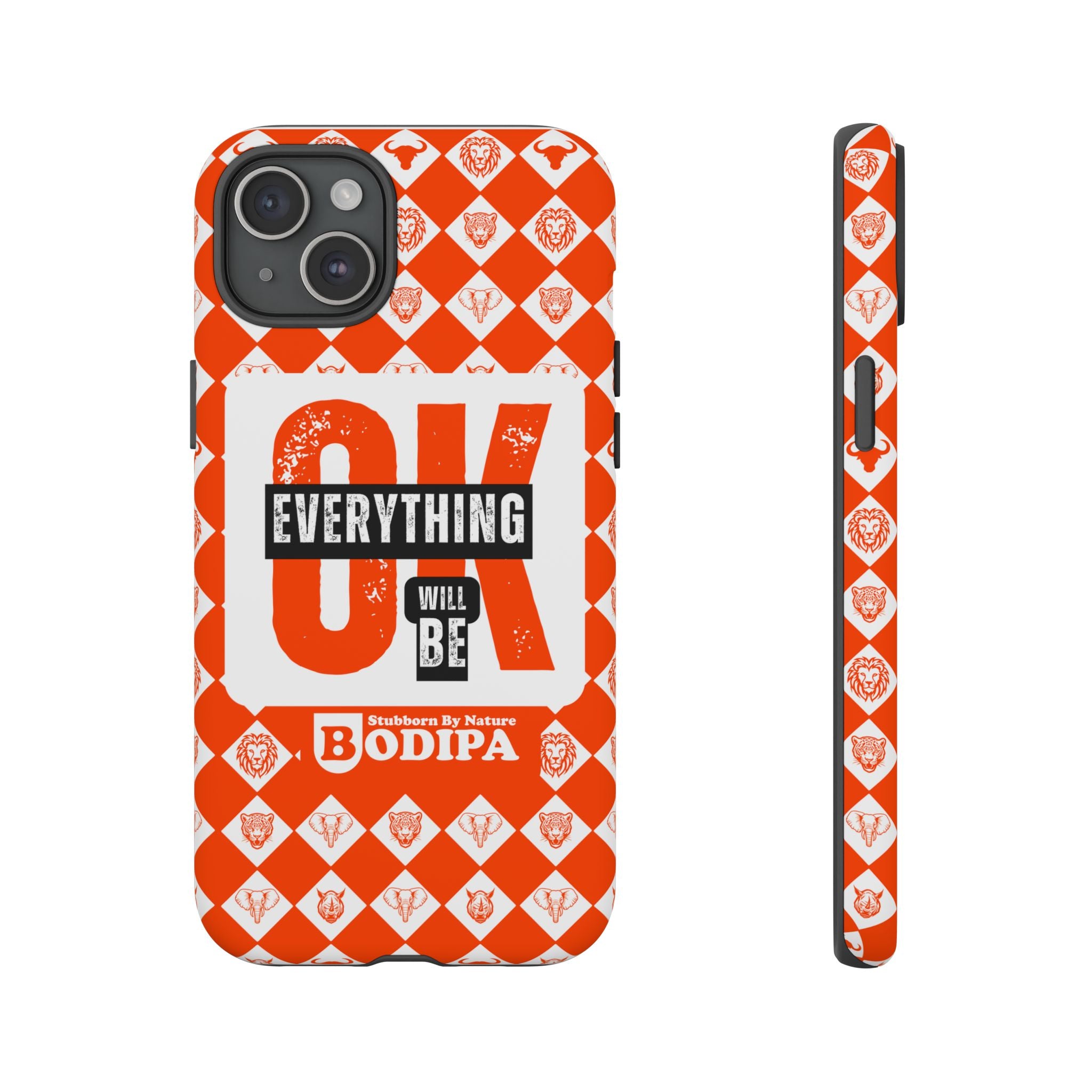 Orange Everything Will Be OK Phone Case