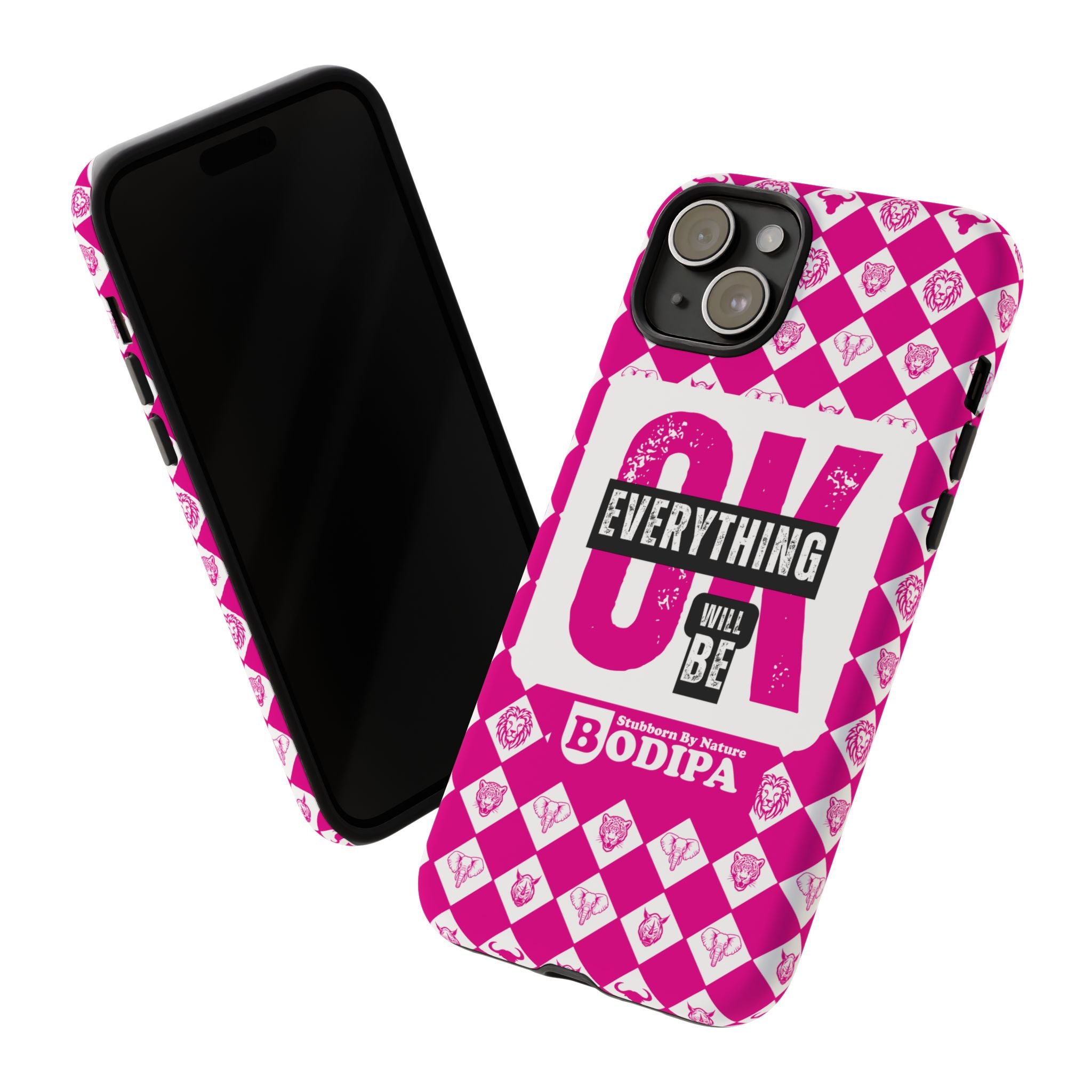 Pink Everything Will Be OK Phone Case