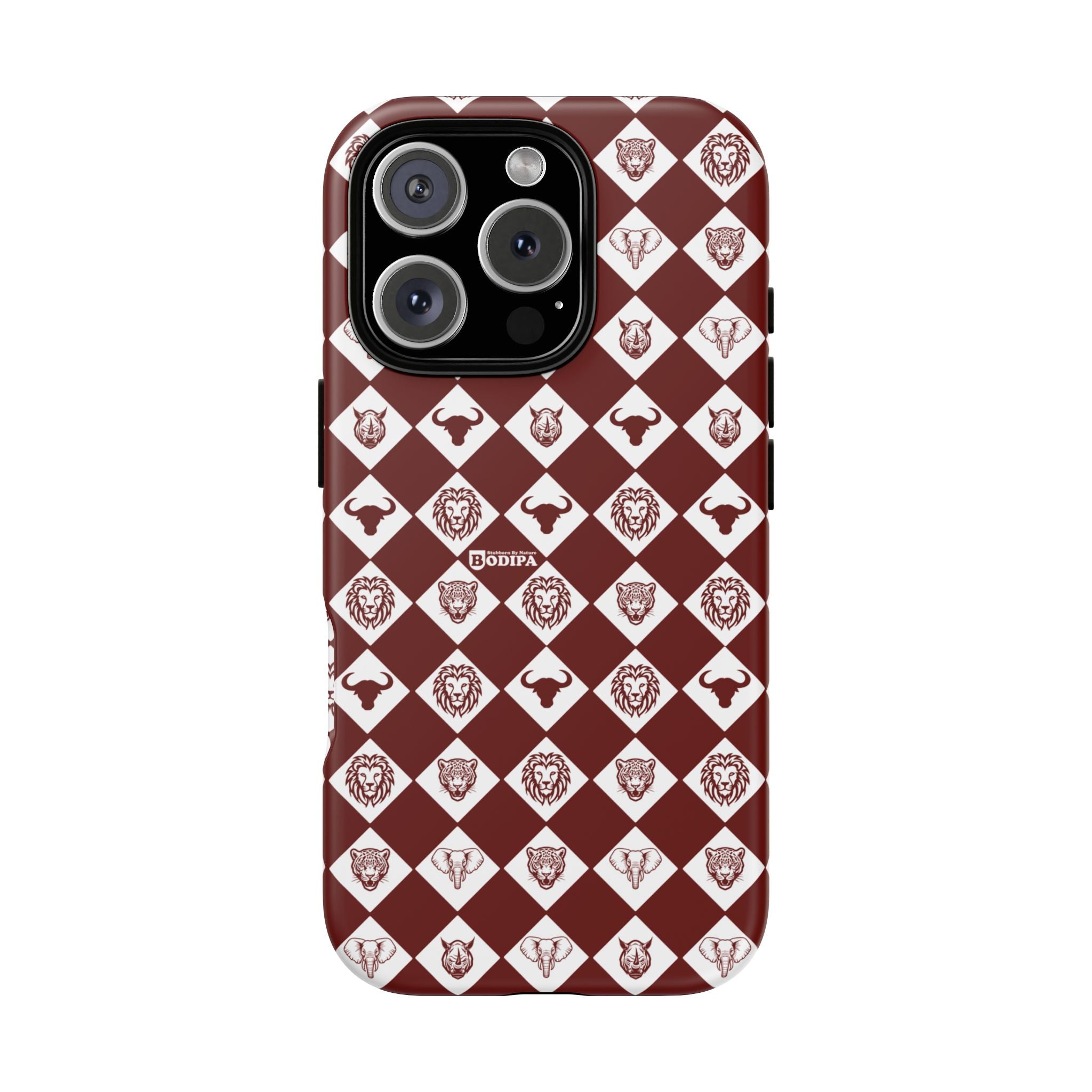 Maroon Pattern Phone Case