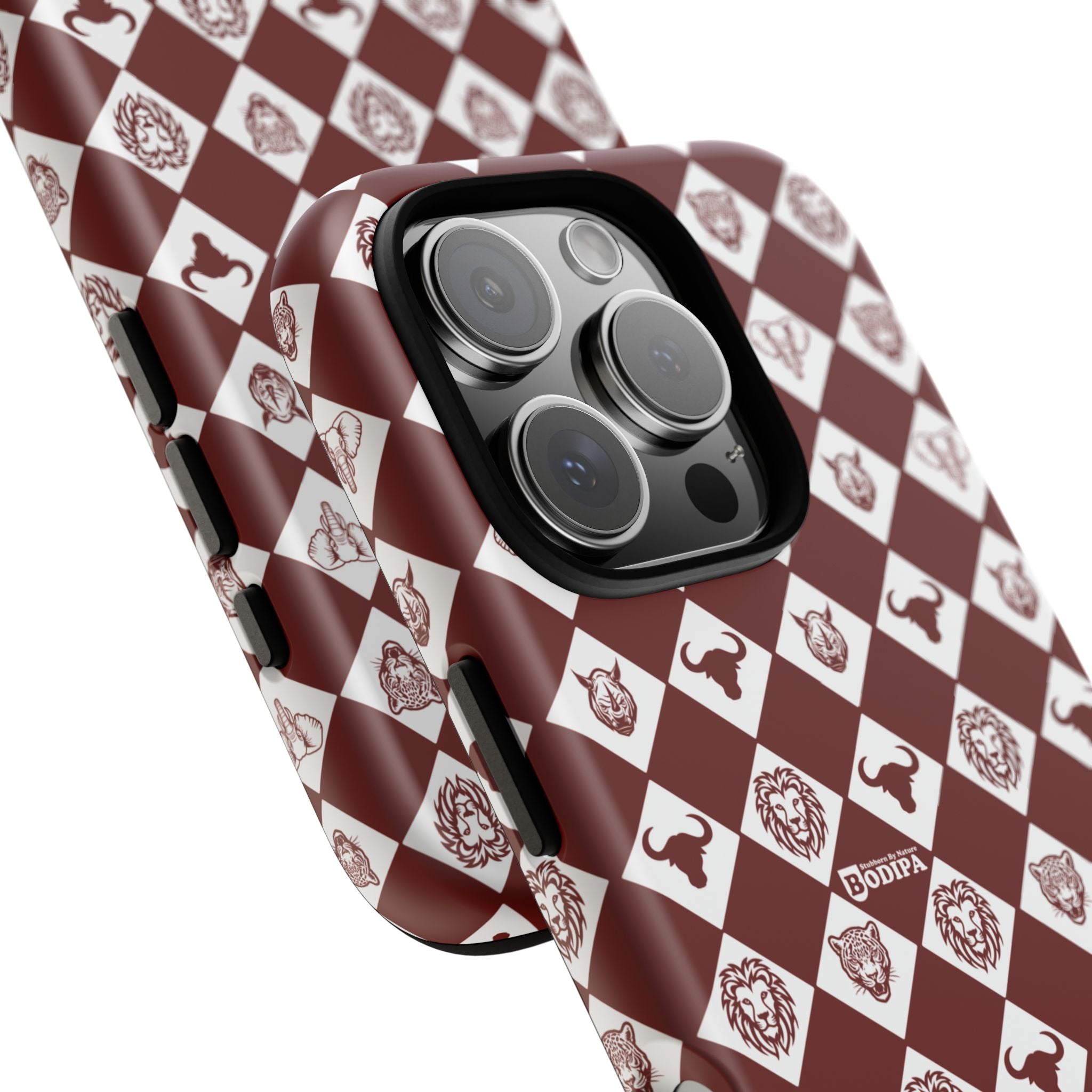 Maroon Pattern Phone Case
