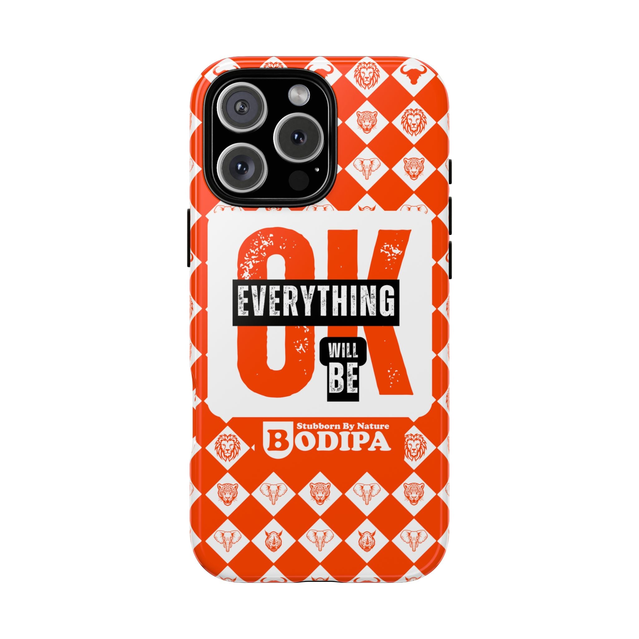 Orange Everything Will Be OK Phone Case