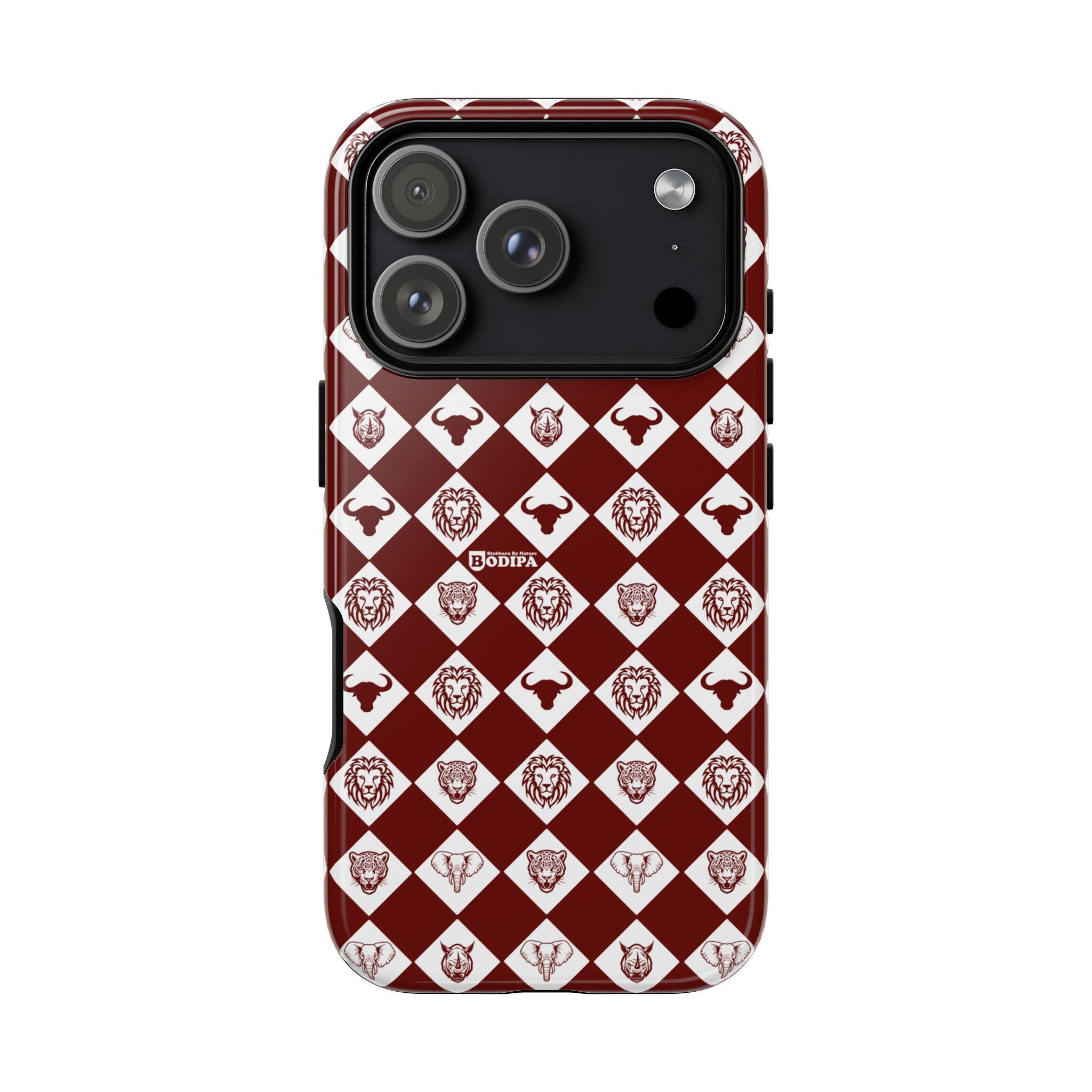 Maroon Pattern Phone Case
