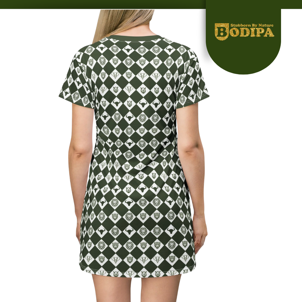 Green Big Five T-Shirt Dress