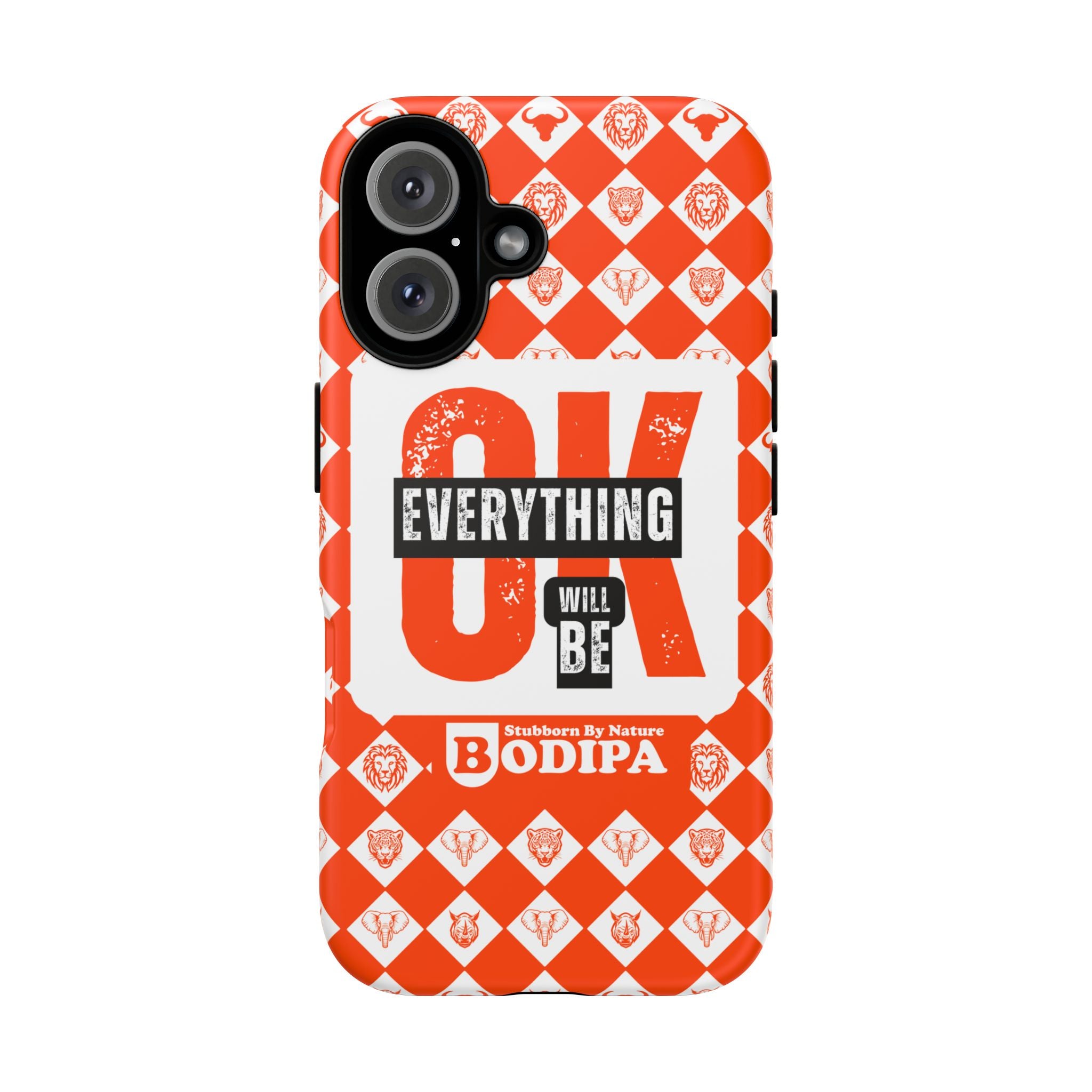 Orange Everything Will Be OK Phone Case
