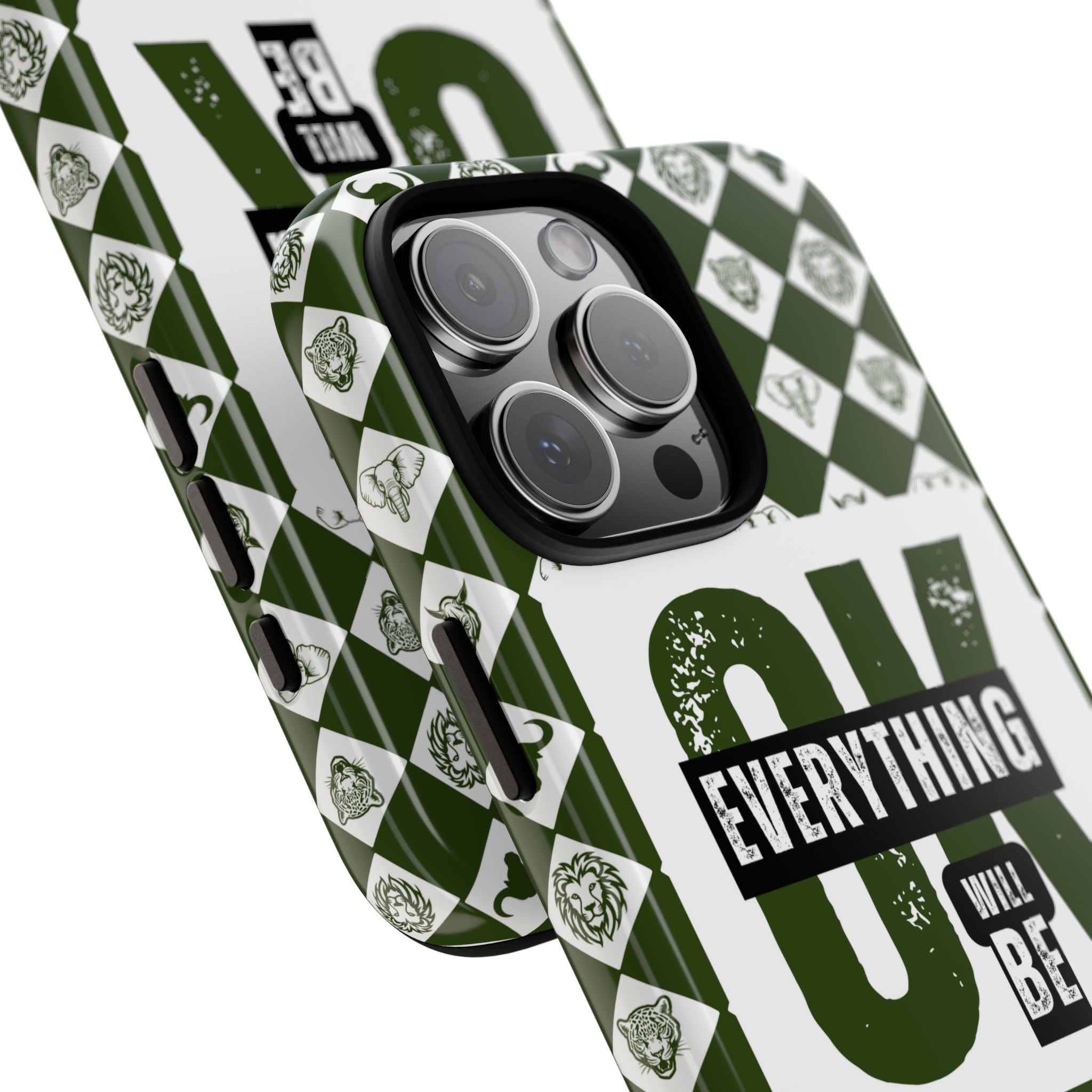 Green Everything Will Be OK Phone Case