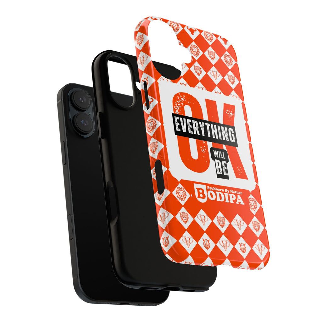 Orange Everything Will Be OK Phone Case