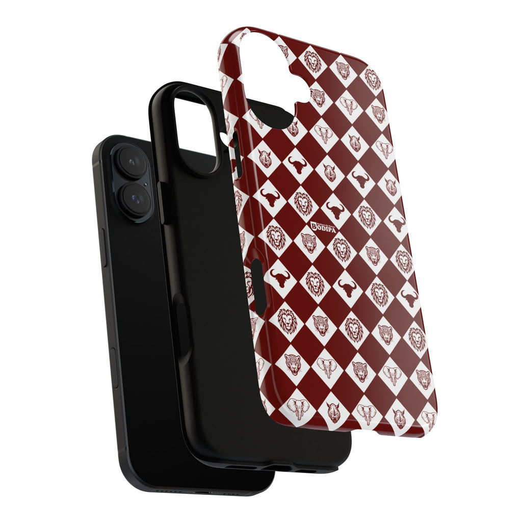 Maroon Pattern Phone Case