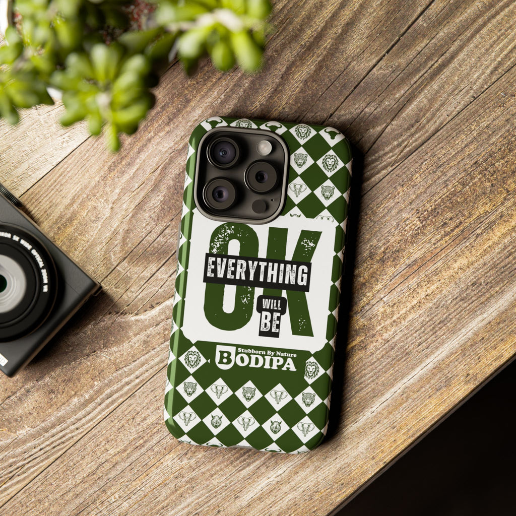 Green Everything Will Be OK Phone Case