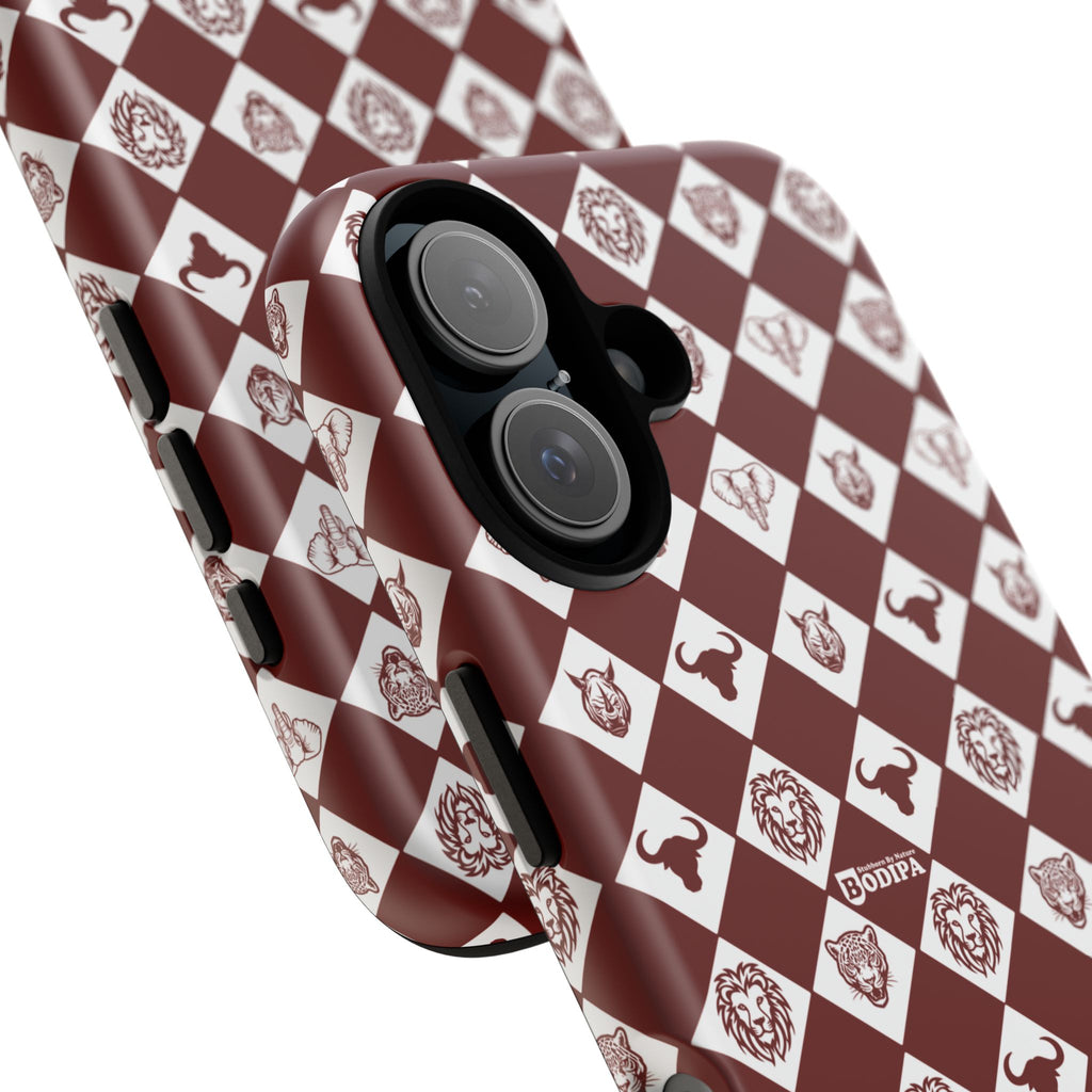 Maroon Pattern Phone Case