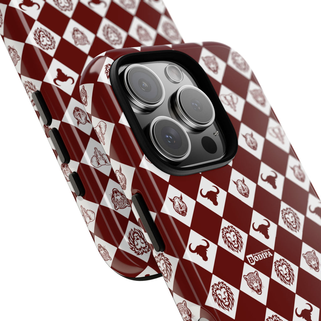 Maroon Pattern Phone Case