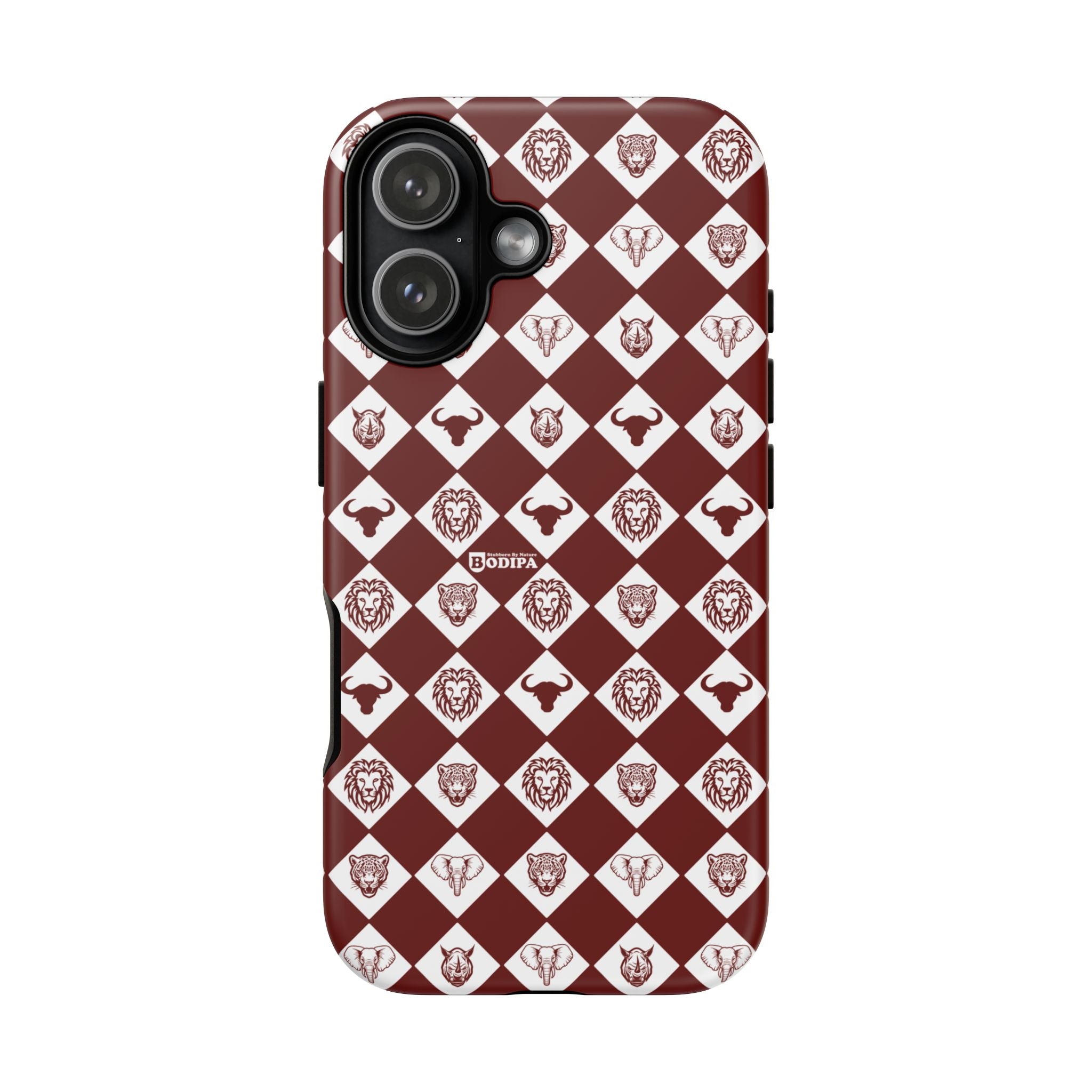 Maroon Pattern Phone Case