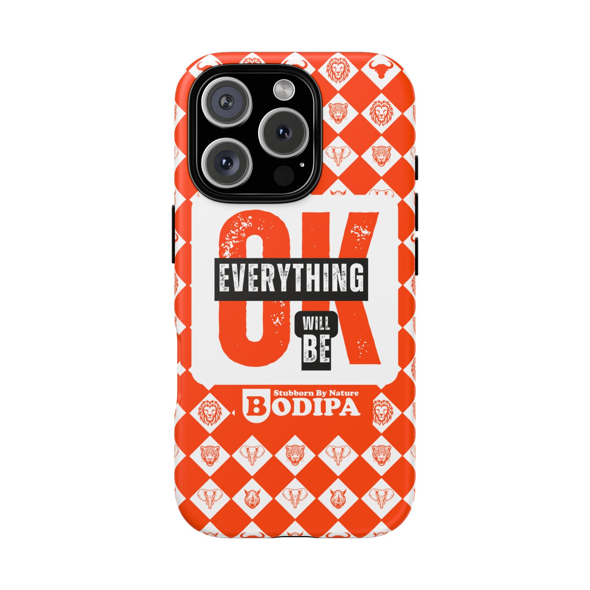 Orange Everything Will Be OK Phone Case