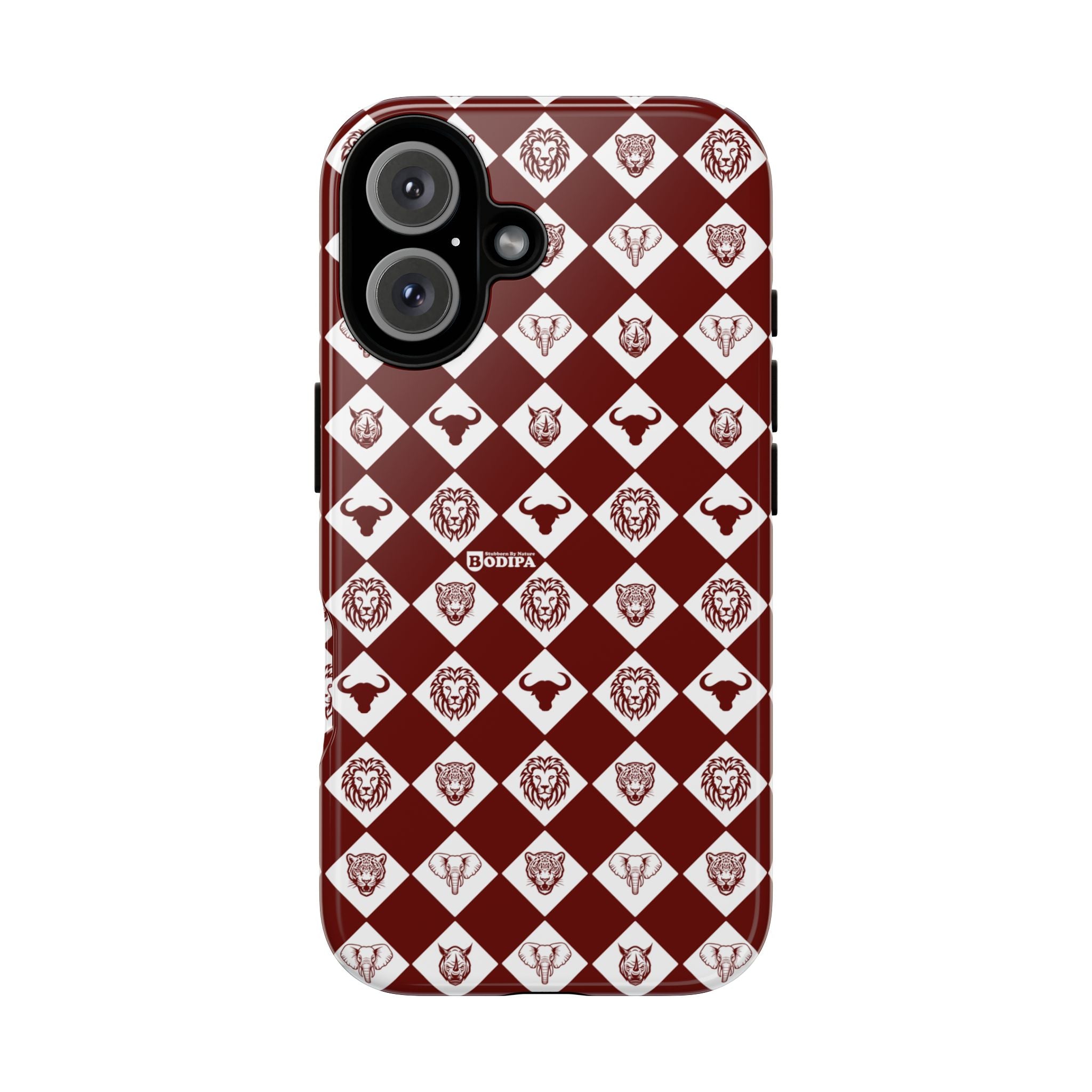 Maroon Pattern Phone Case