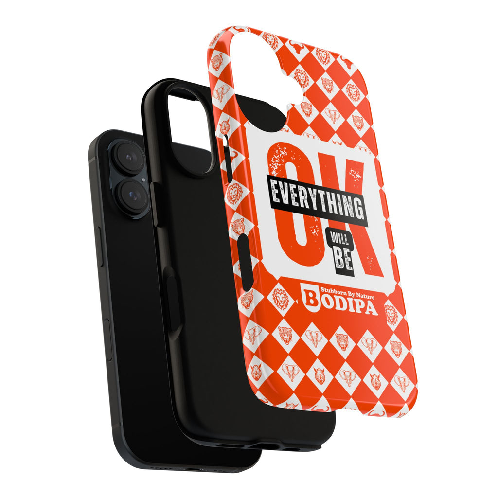 Orange Everything Will Be OK Phone Case