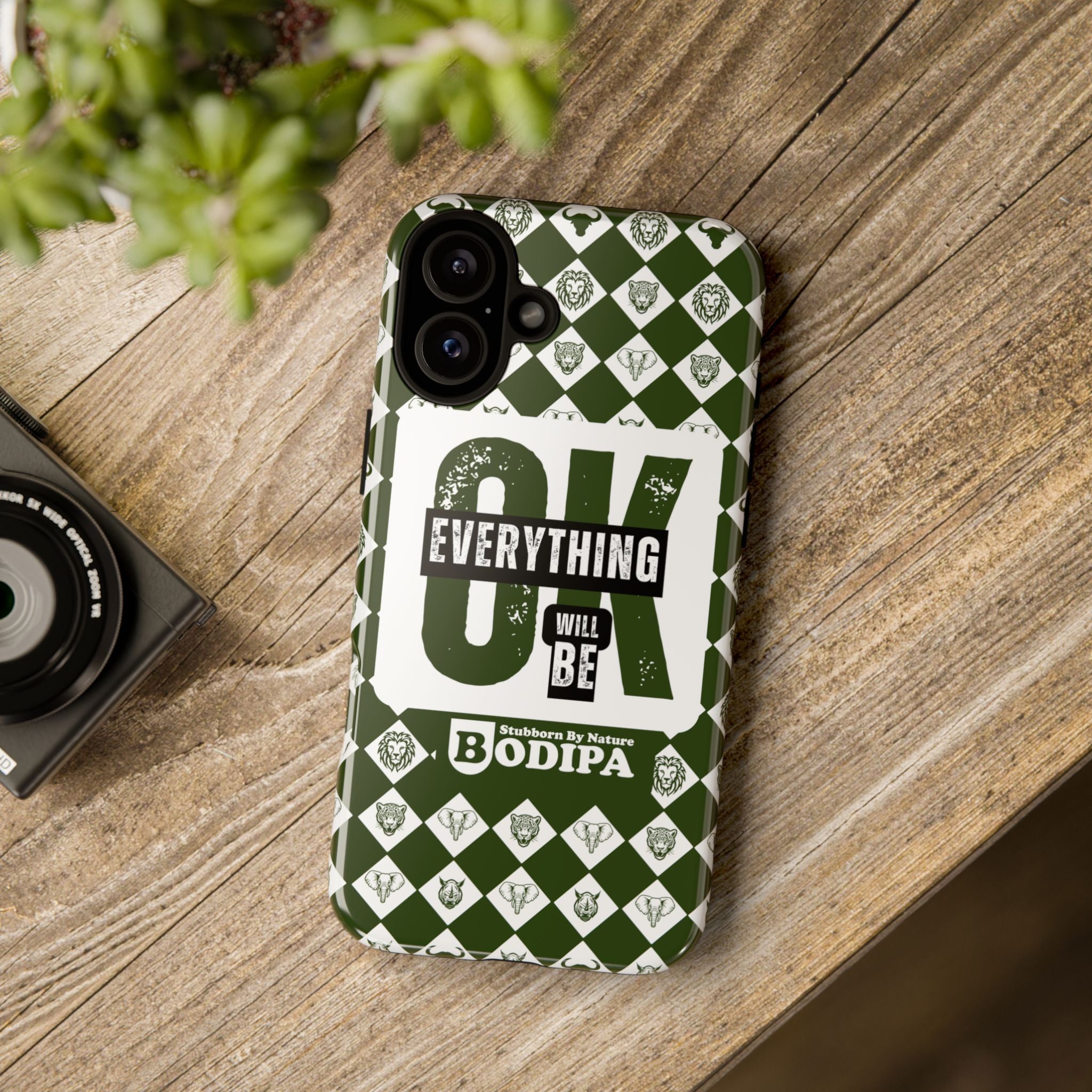 Green Everything Will Be OK Phone Case