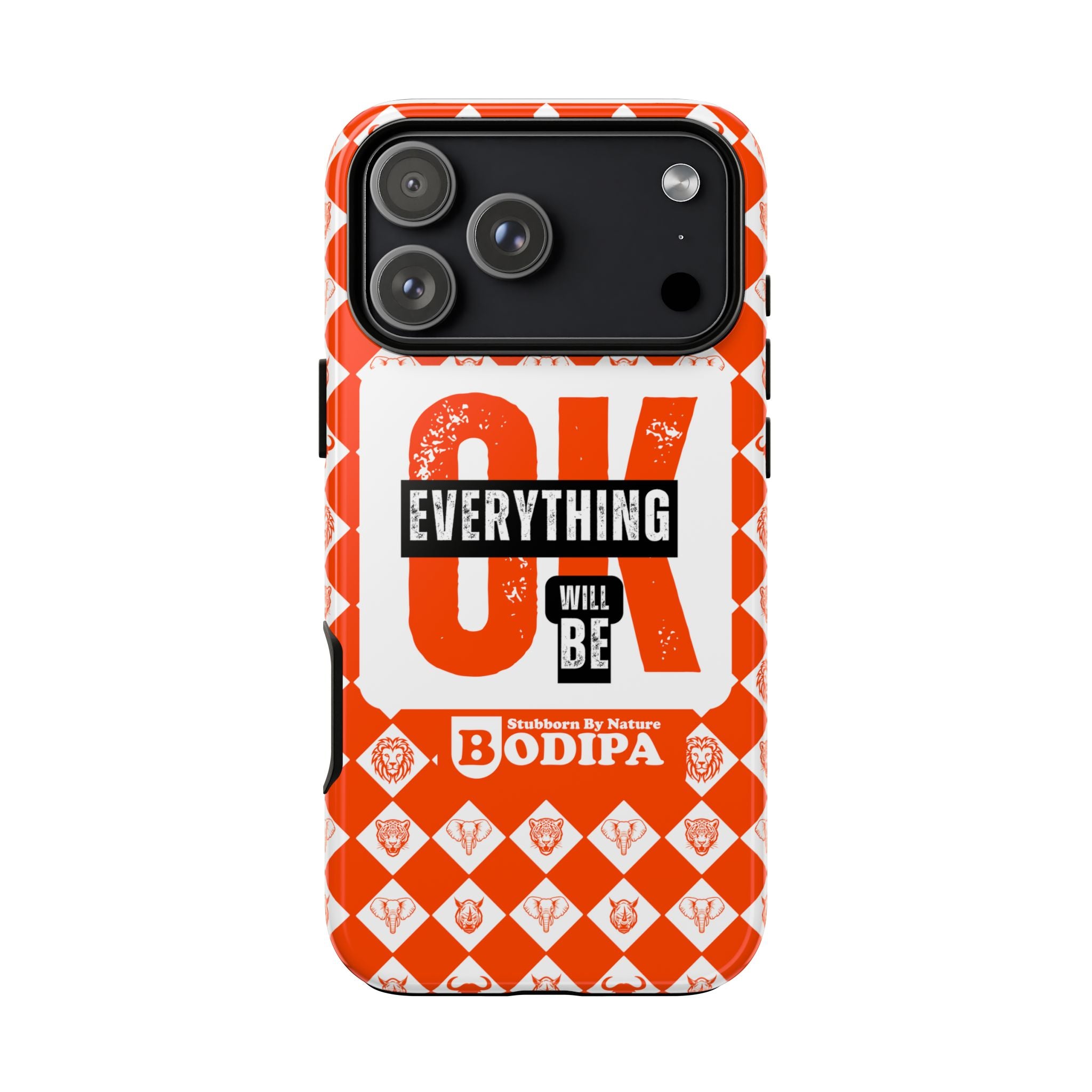 Orange Everything Will Be OK Phone Case