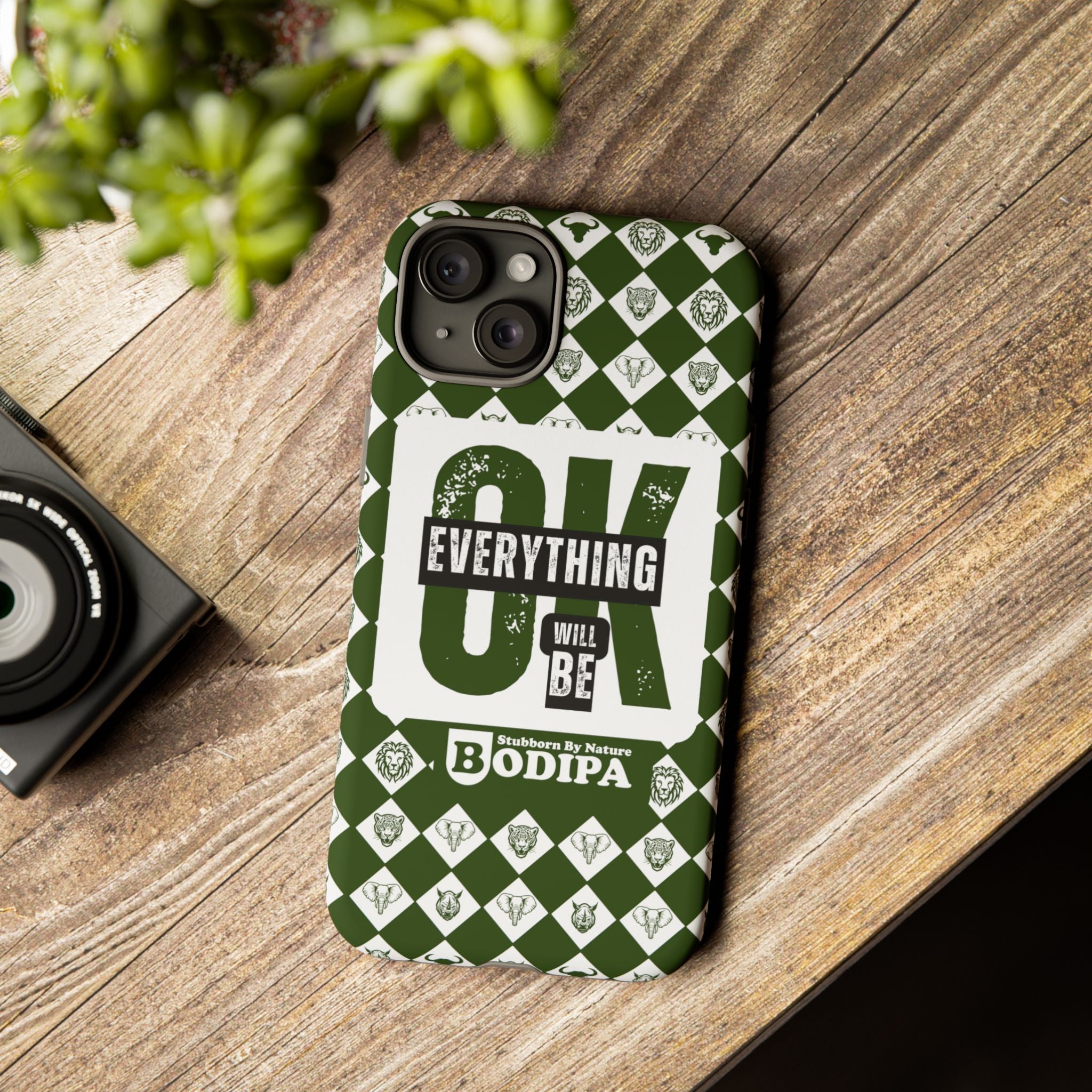 Green Everything Will Be OK Phone Case