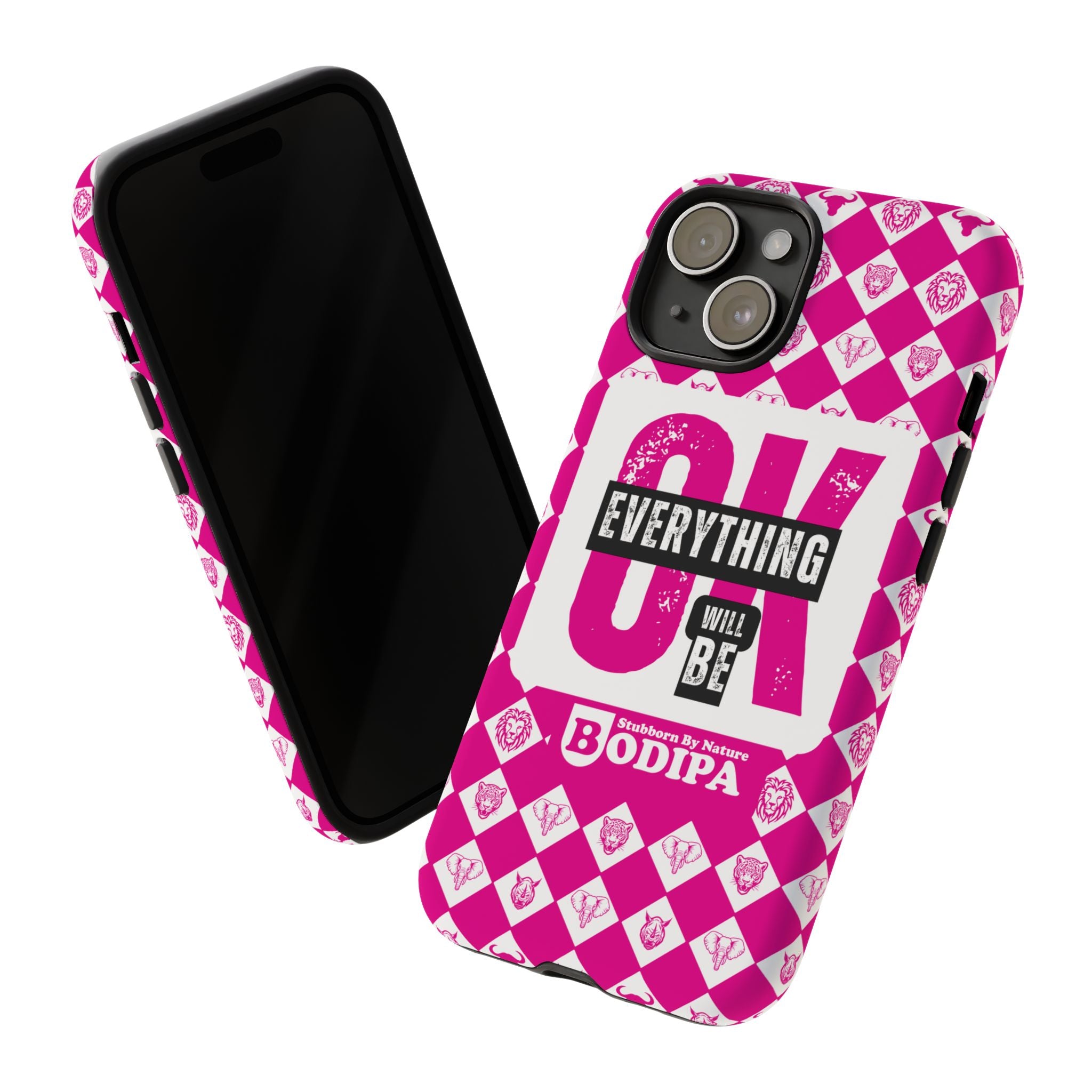 Pink Everything Will Be OK Phone Case