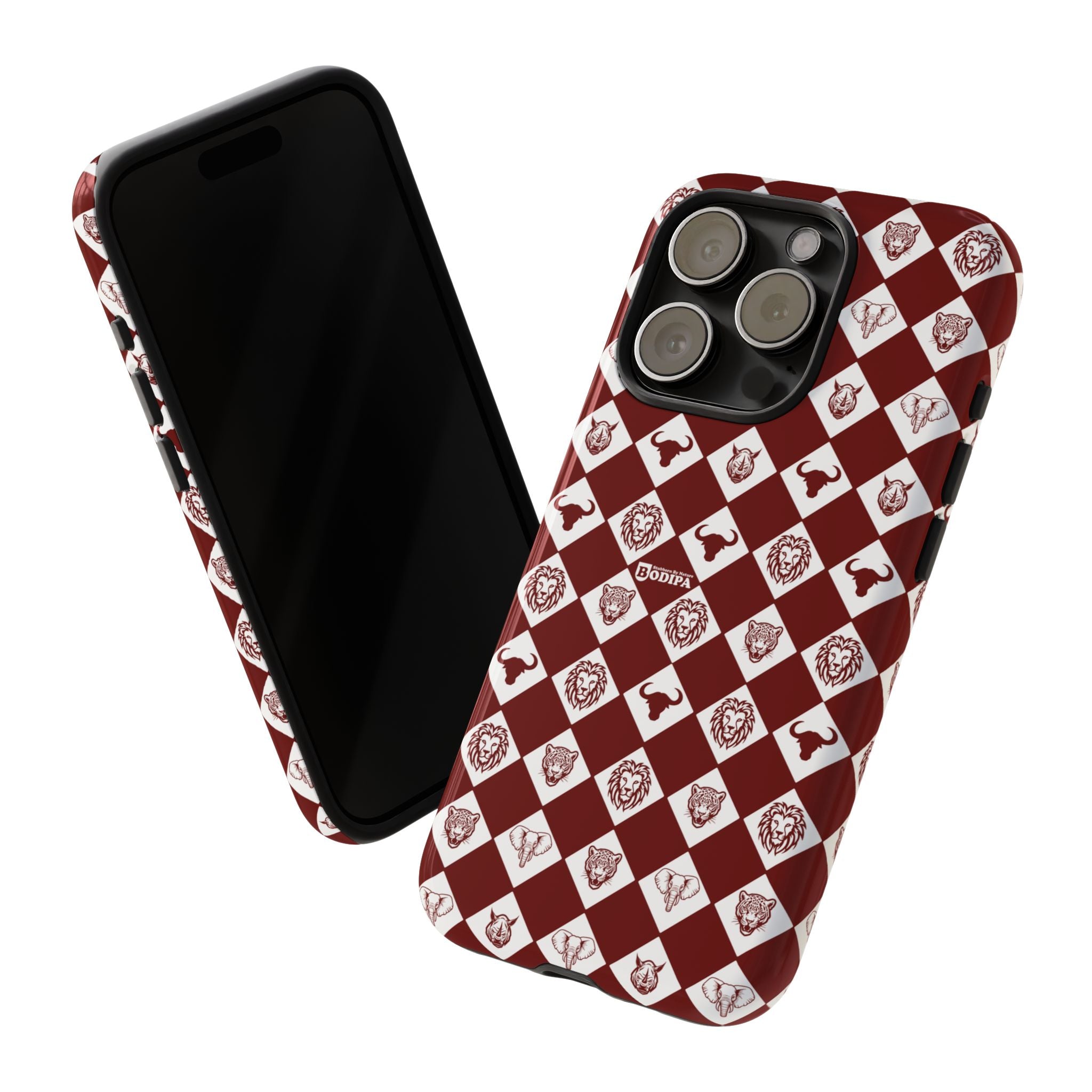 Maroon Pattern Phone Case